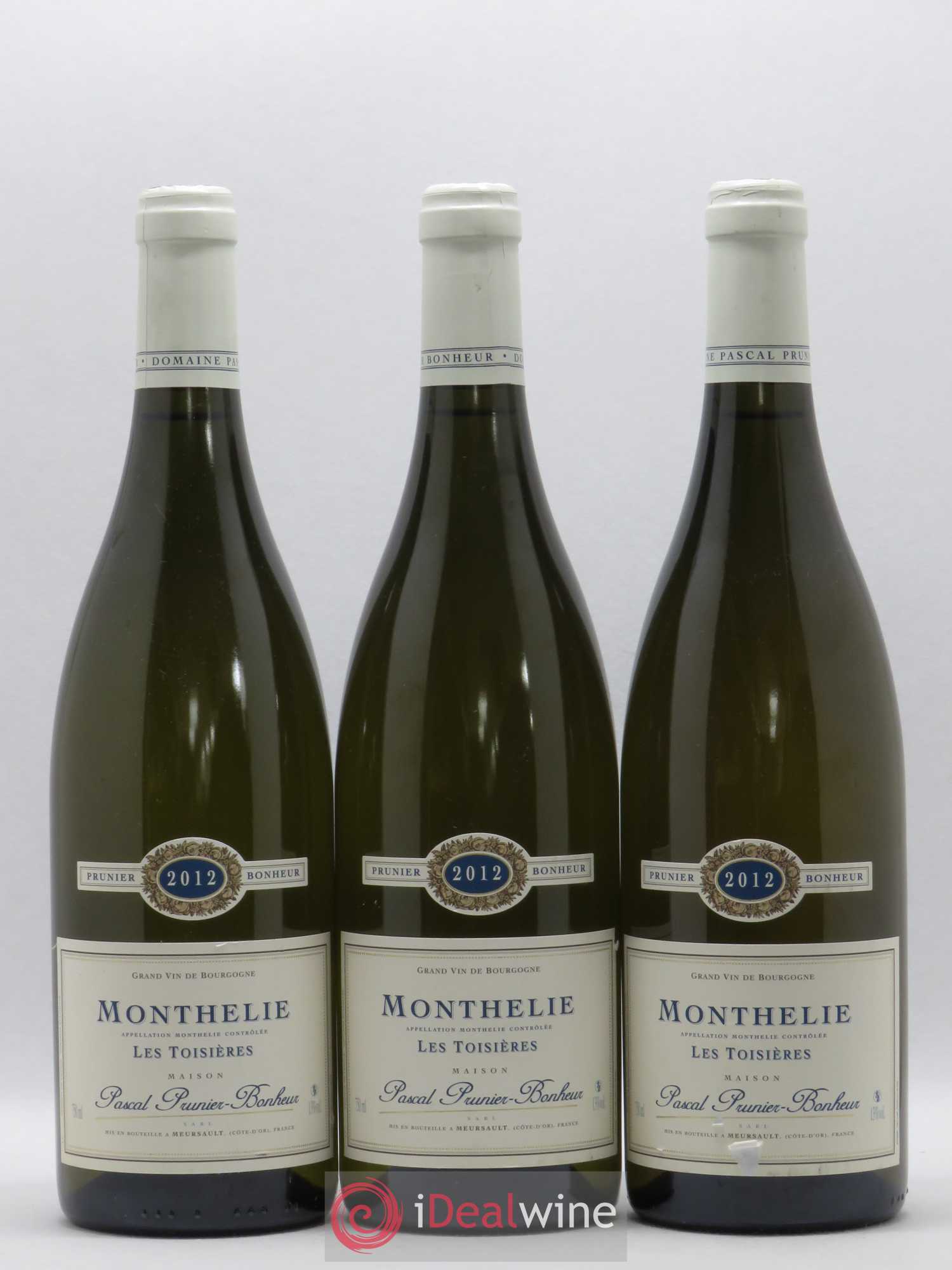 Monthélie Cuvée les Troisères Pascal Prunier Bonheur (sans prix de réserve) 2012 - Posten von 6 Flaschen - 2