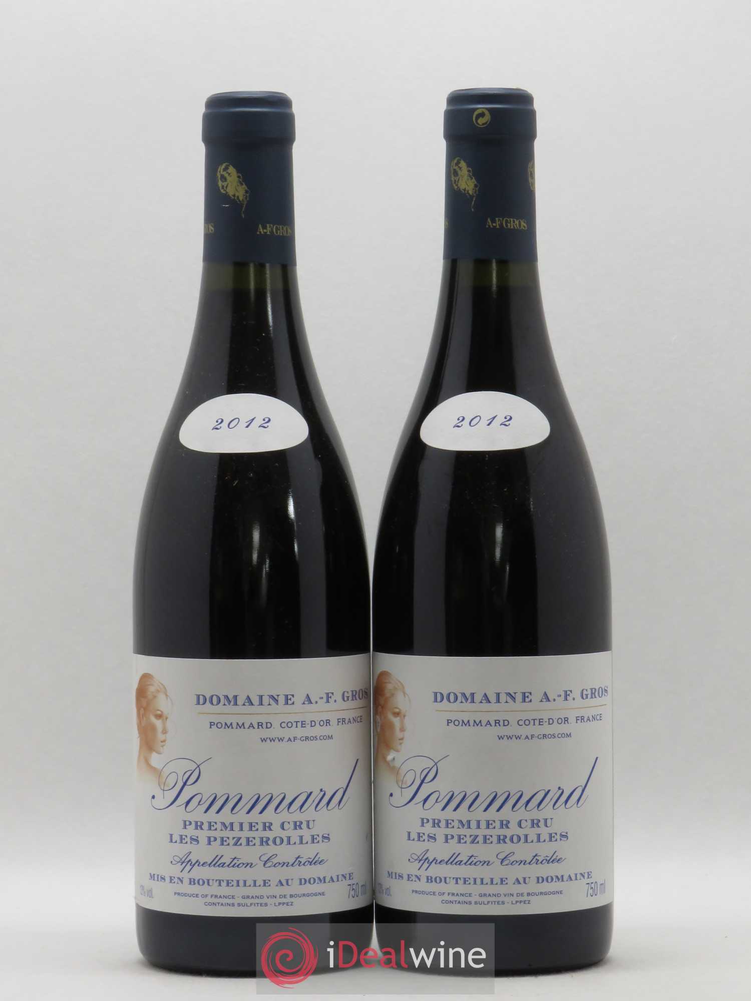 Pommard 1er Cru Les Pézerolles A.-F. Gros (sans prix de réserve) 2012 - Lot de 2 bouteilles - 0
