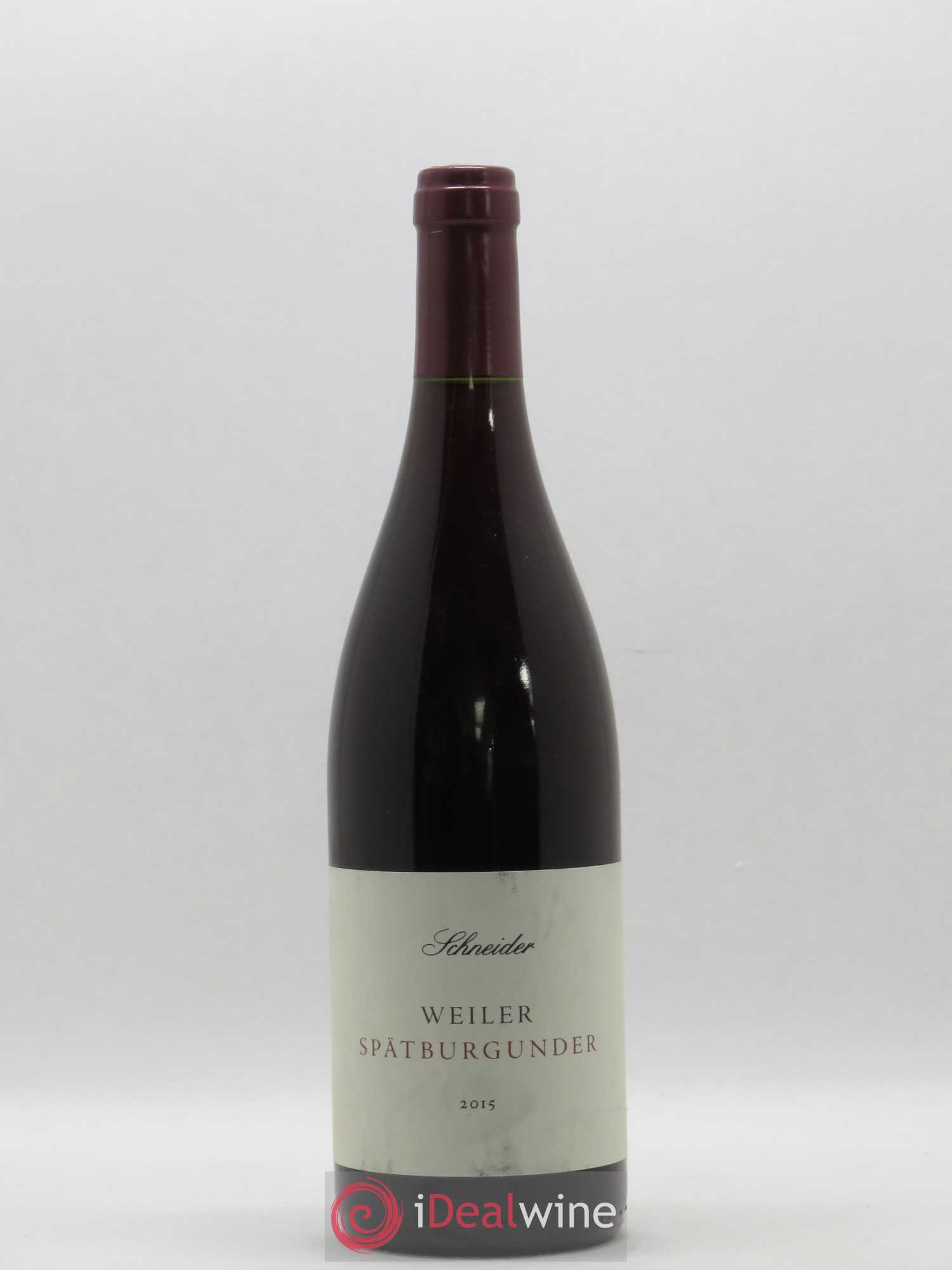 Allemagne Weiler Spatburgunder Schneider (sans prix de réserve) 2015 - Posten von 1 Flasche - 0