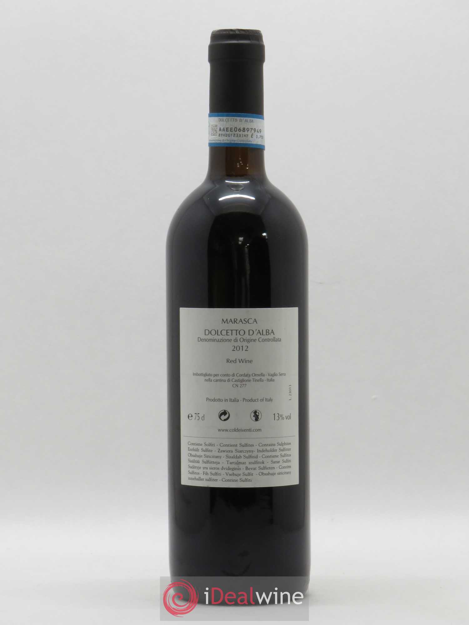 Dolcetto d'Alba DOC Col dei Venti (sans prix de réserve) 2012 - Posten von 1 Flasche - 1