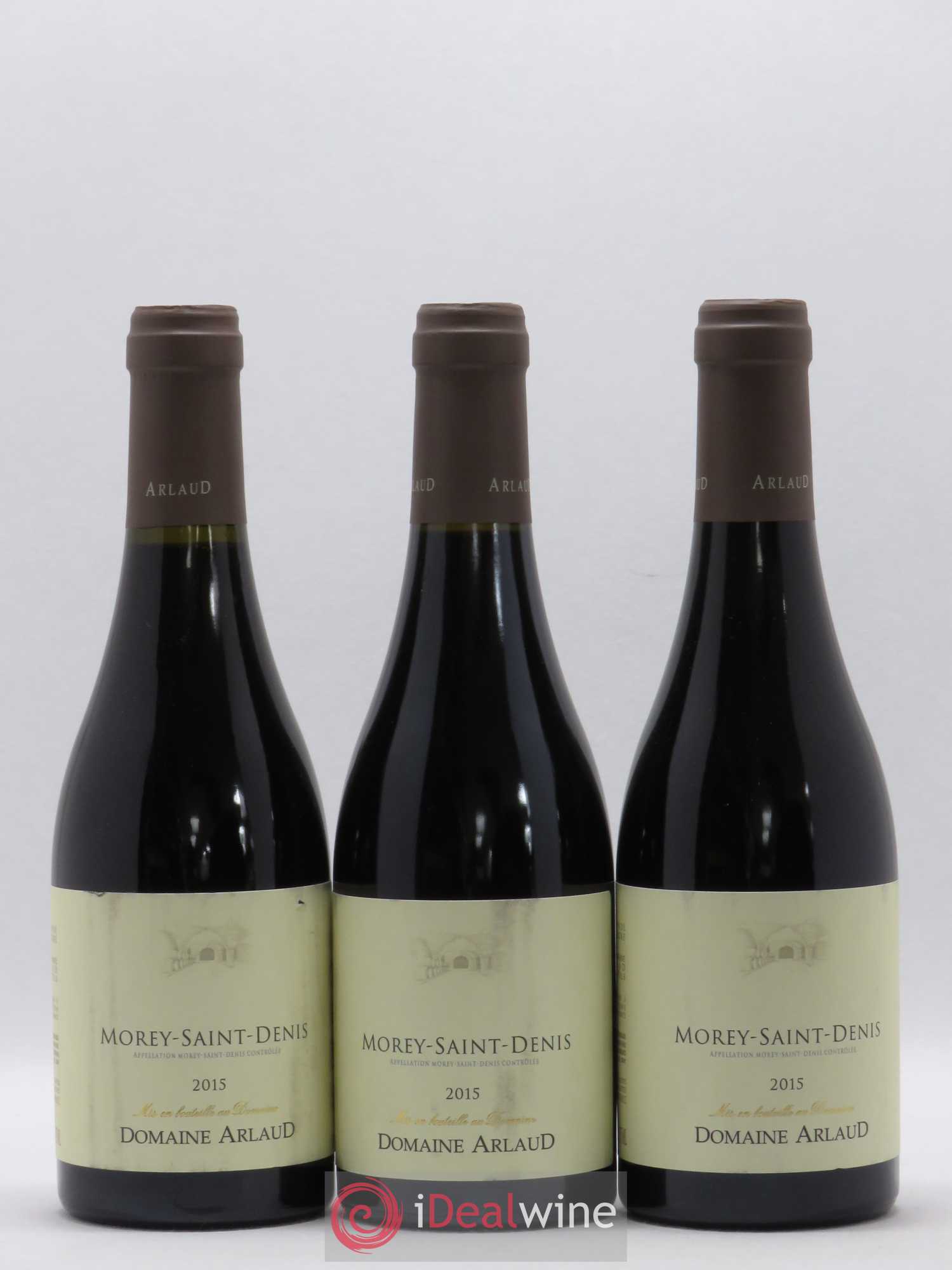 Morey-Saint-Denis Arlaud (sans prix de réserve) 2015 - Lot de 3 demi bouteilles - 0