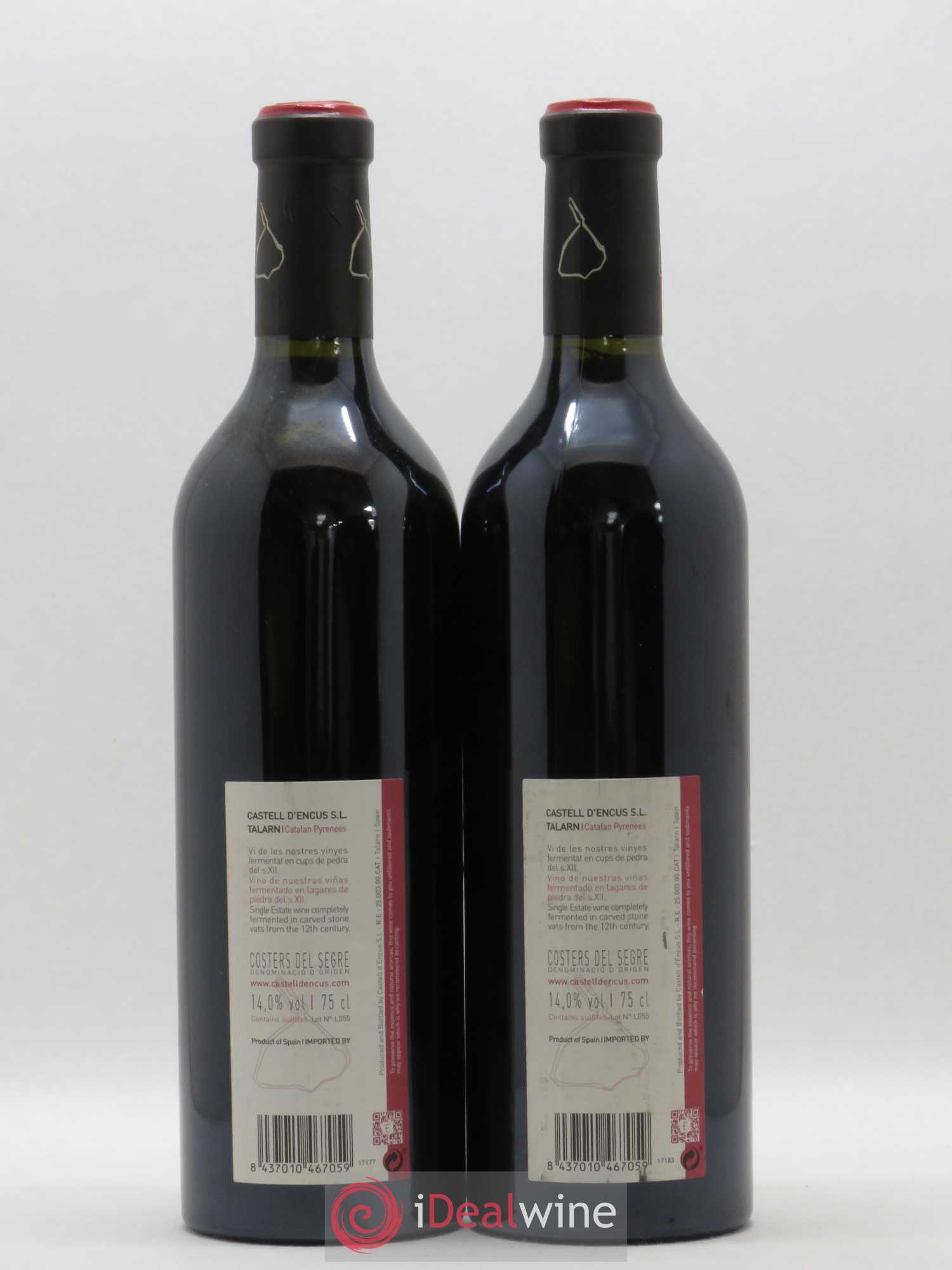 Costers del Segre Thalarm Castell d'Encus (sans prix de réserve) 2013 - Posten von 2 Flaschen - 1
