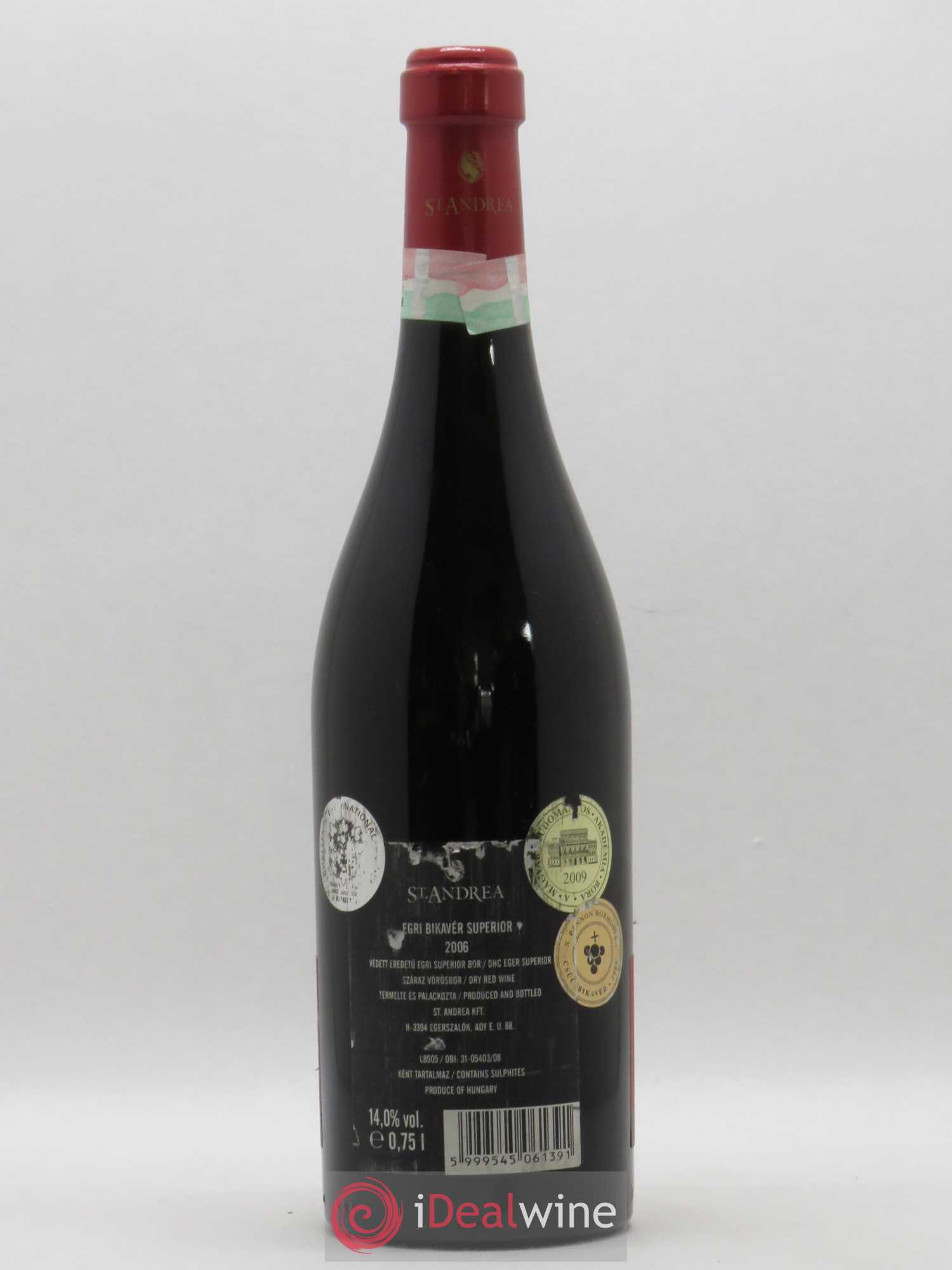 Vins Etrangers Hongrie Cuvée Merengö  Egri Bikaver Superior Saint Andrea (sans prix de réserve) 2006 - Lot de 1 bouteille - 1