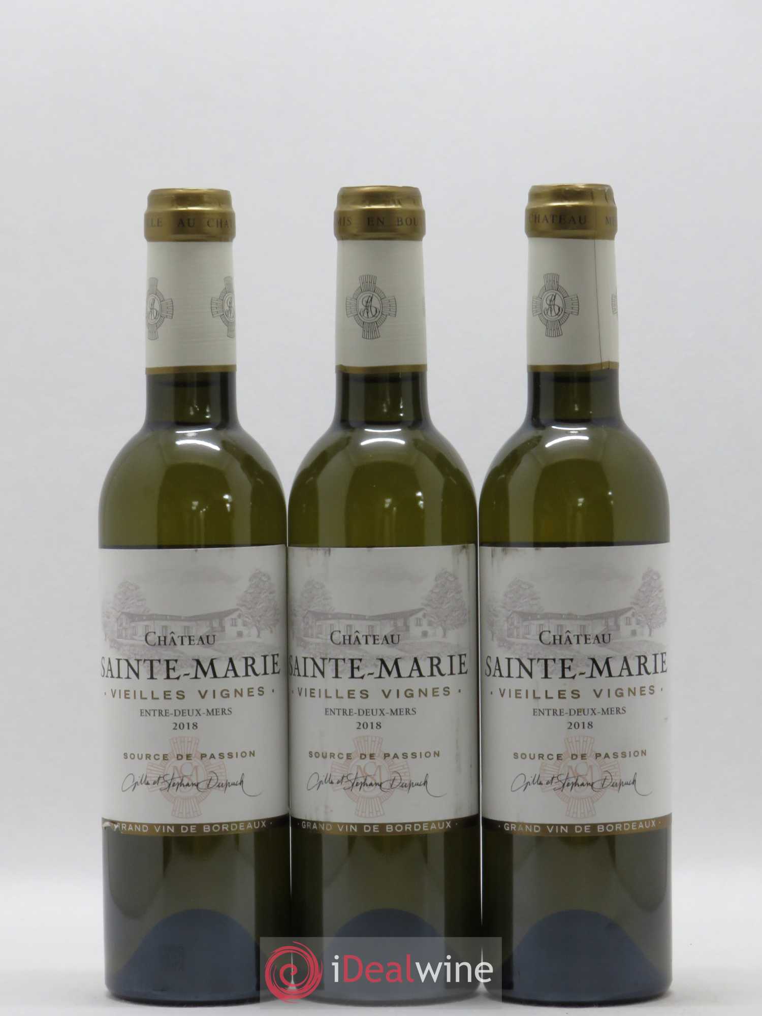 Entre-deux-Mers Chateau Sainte Marie Vielles Vignes  (no reserve) 2018 - Lot of 6 half-bottles - 1