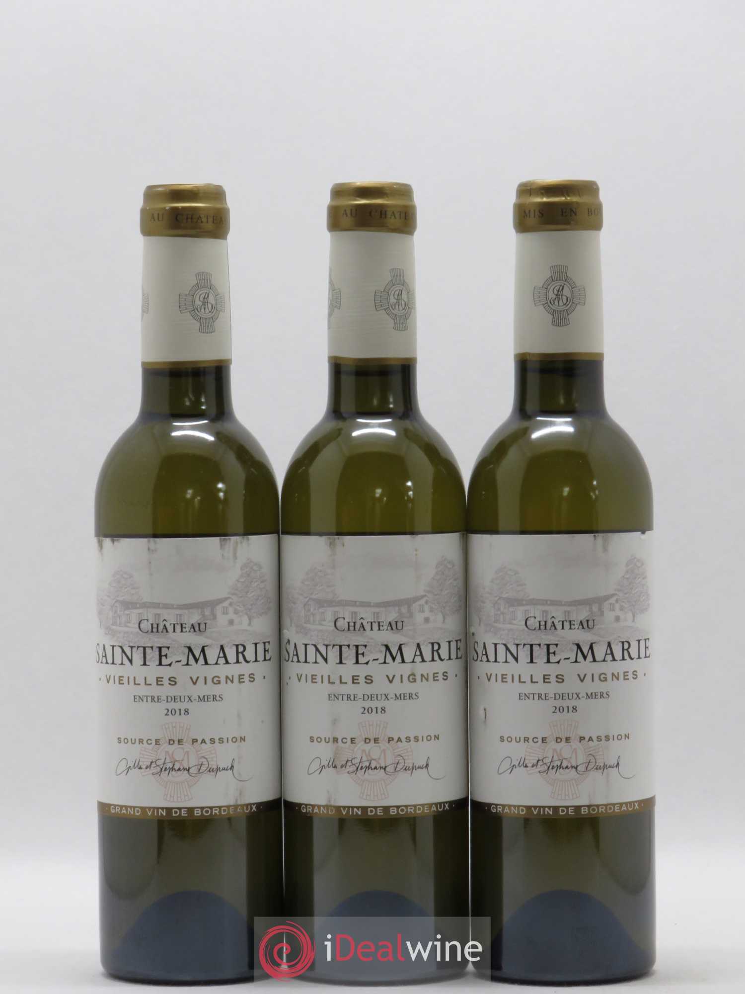 Entre-deux-Mers Chateau Sainte Marie Vielles Vignes  (no reserve) 2018 - Lot of 6 half-bottles - 2