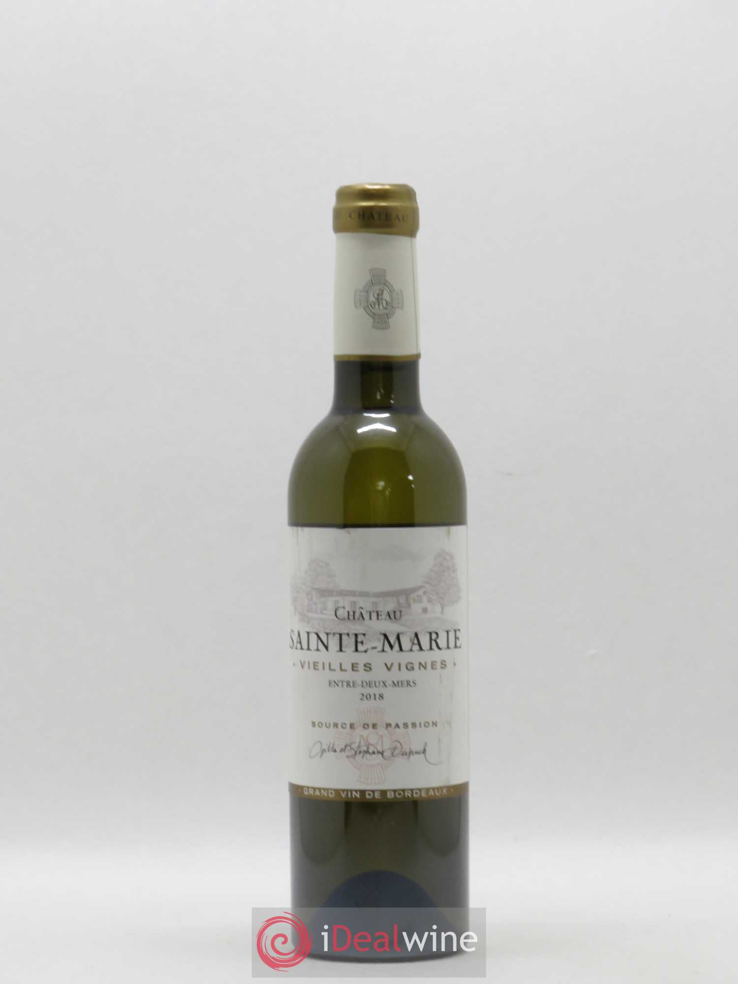 Entre-deux-Mers Chateau Sainte Marie Vielles Vignes (sans prix de réserve) 2018 - Posten von 1 Demi-Flasche - 0