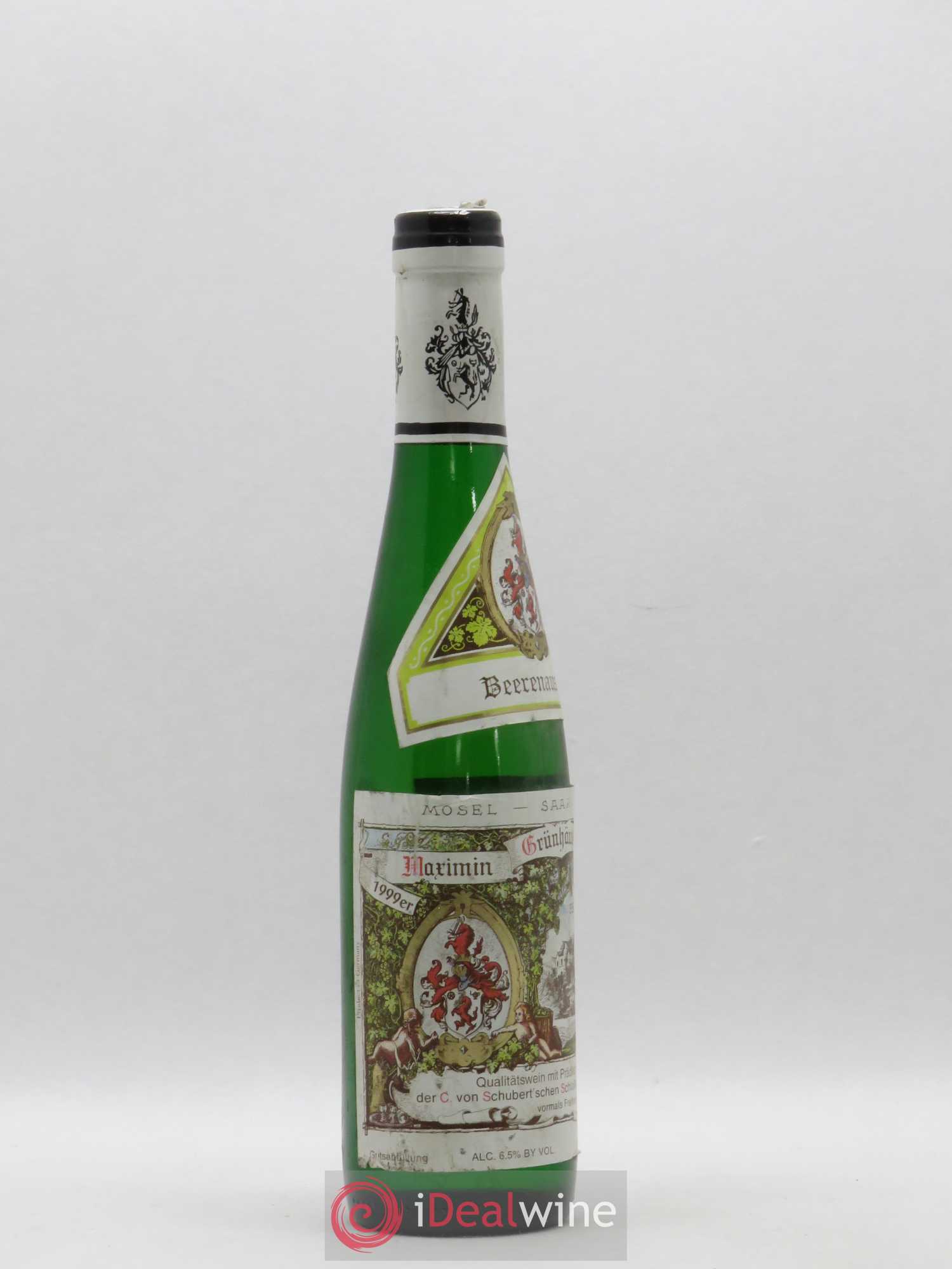 Allemagne Mosel-Saar Maximin Grunhauser Abtsberg Beerenauslese (sans prix de réserve) 1999 - Posten von 1 Demi-Flasche - 1
