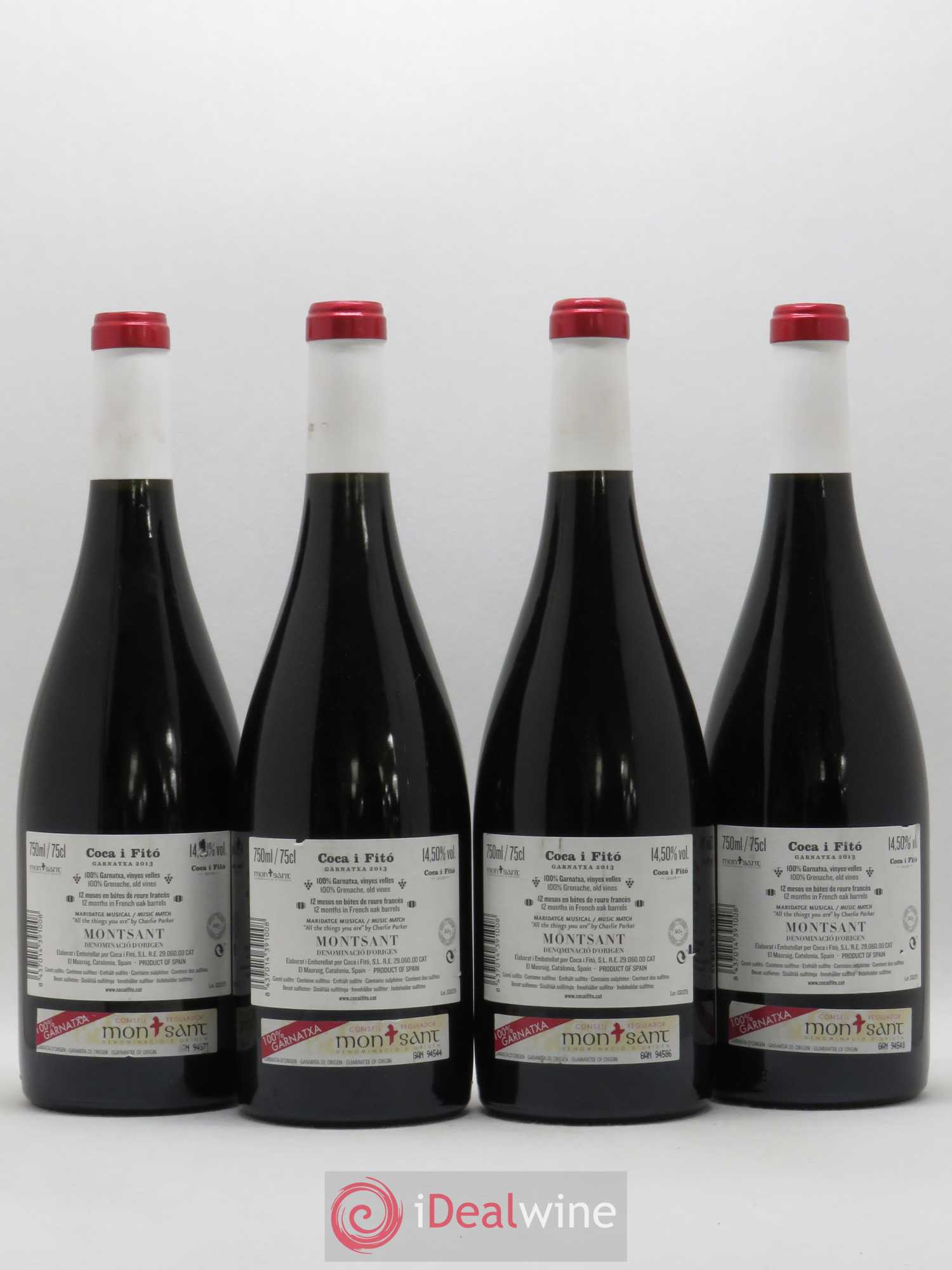 Montsant DO Coca I Fito Garnatxa (sans prix de réserve) 2013 - Posten von 4 Flaschen - 1