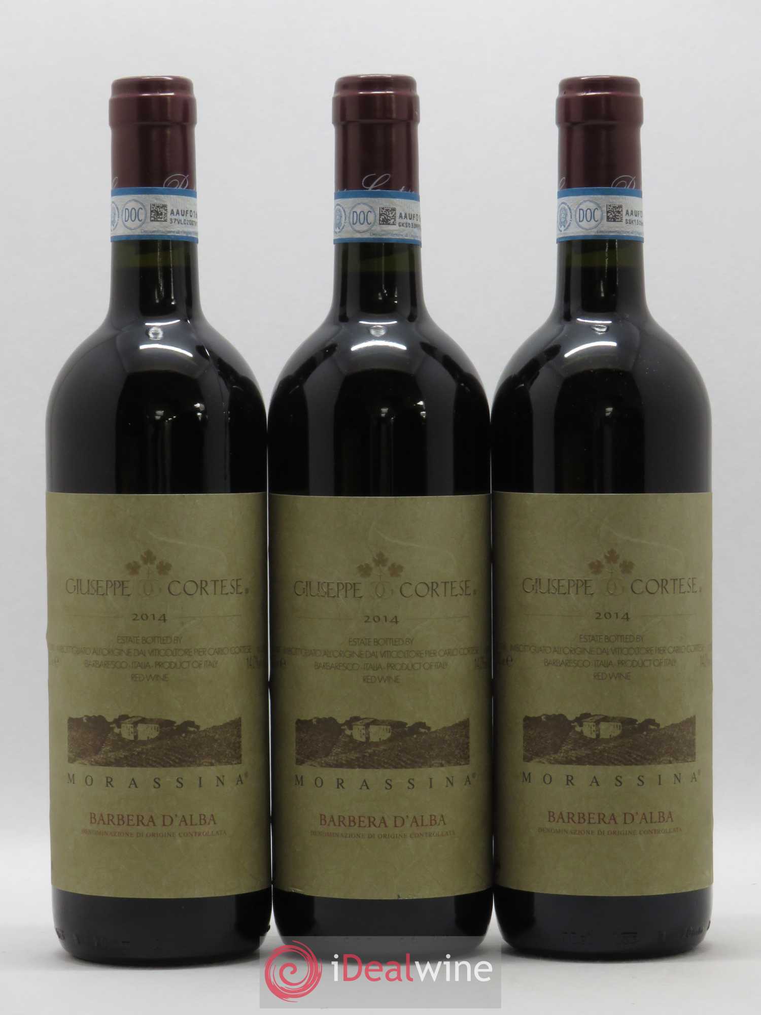 Barbera d'Alba DOC Giuseppe Cortese (sans prix de réserve) 2014 - Lotto di 3 bottiglie - 0