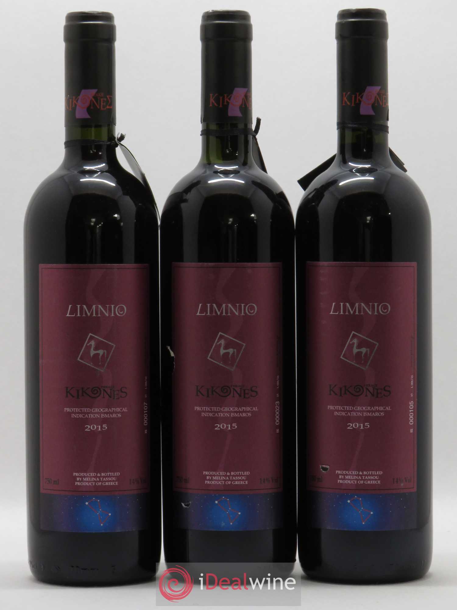 Vins Etrangers Limnio Kikones Ismaros (sans prix de réserve) 2015 - Posten von 5 Flaschen - 1