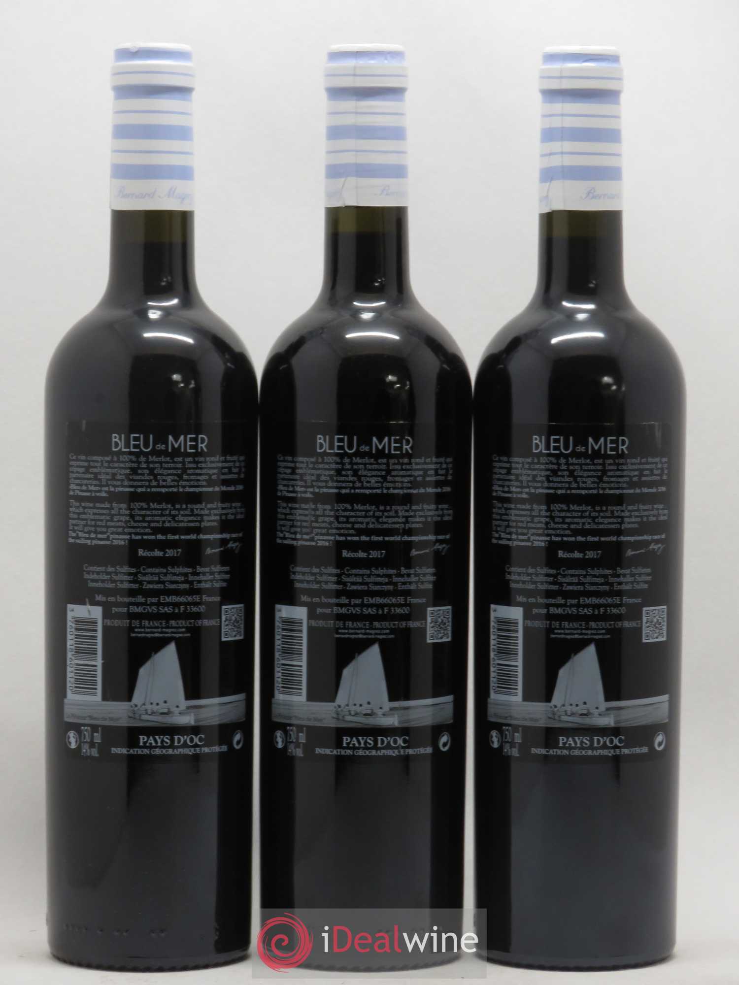 Pays d'Oc Bleu de Mer (sans prix de réserve) 2017 - Posten von 6 Flaschen - 4