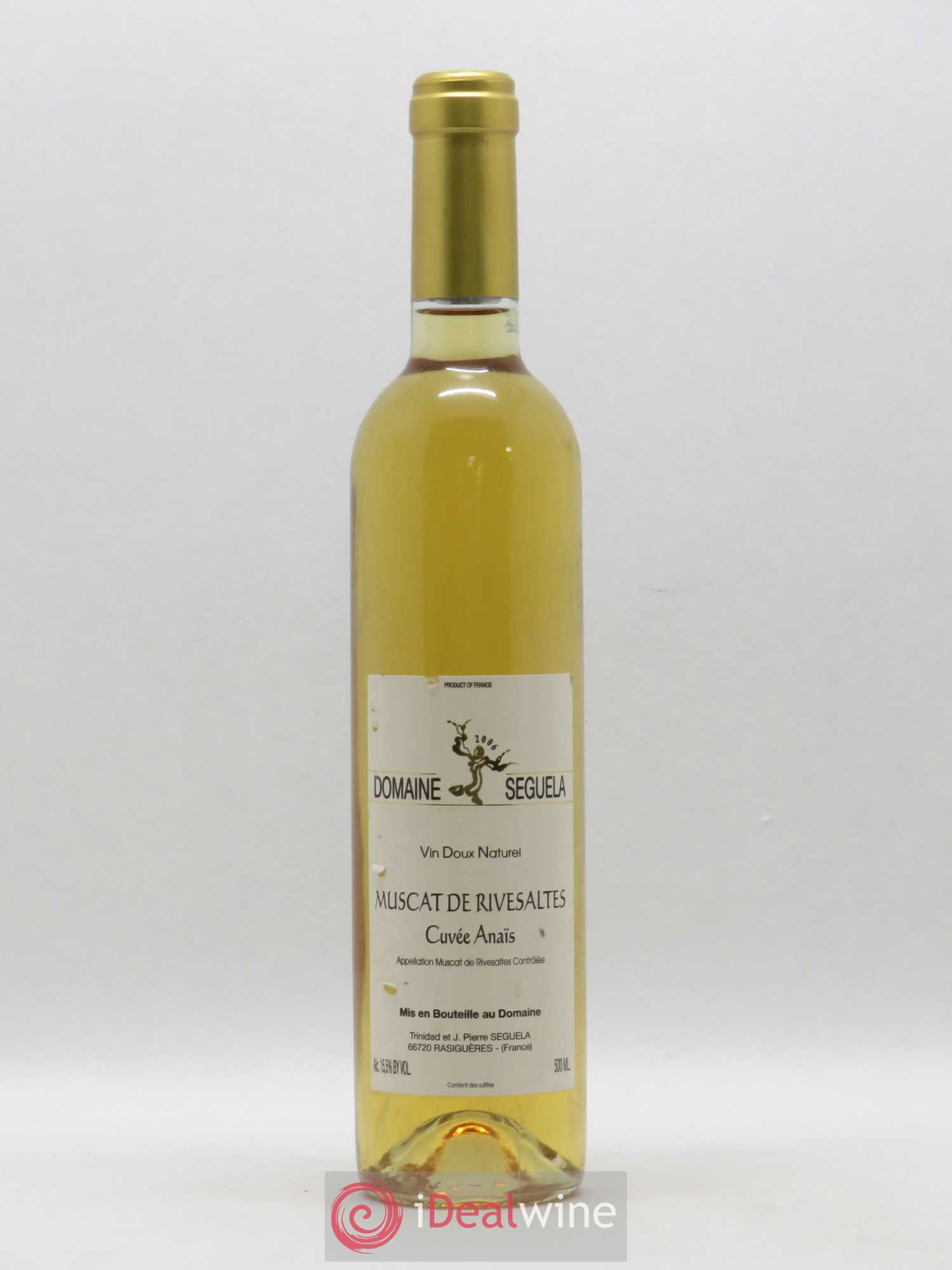 Muscat de Rivesaltes Domaine Seguela Cuvée Anaïs 50cl (sans prix de réserve) 2006 - Posten von 1 Flasche - 0