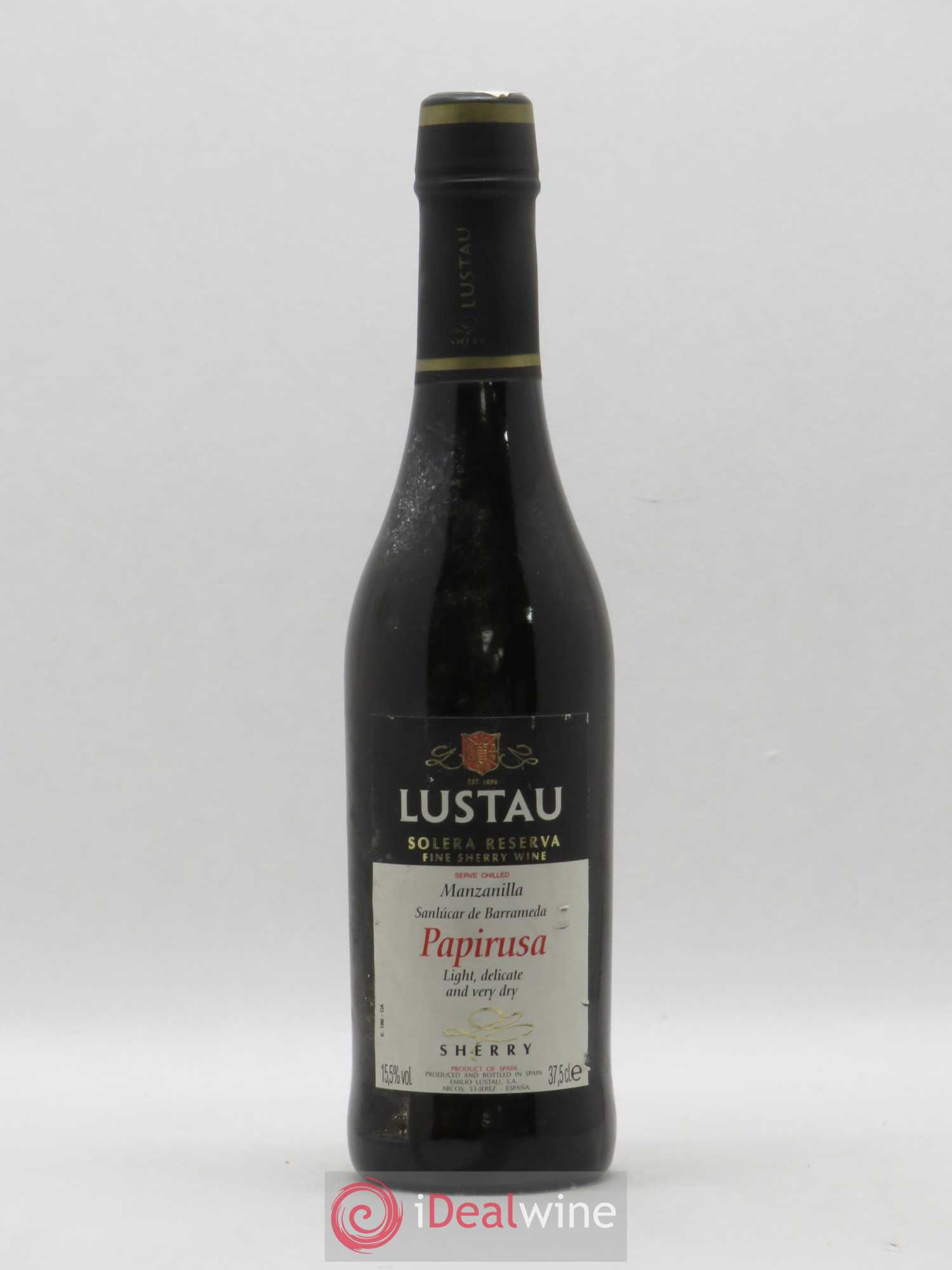 Espagne Lustau Manzanilla Papirusa (sans prix de réserve) - Posten von 1 Demi-Flasche - 0