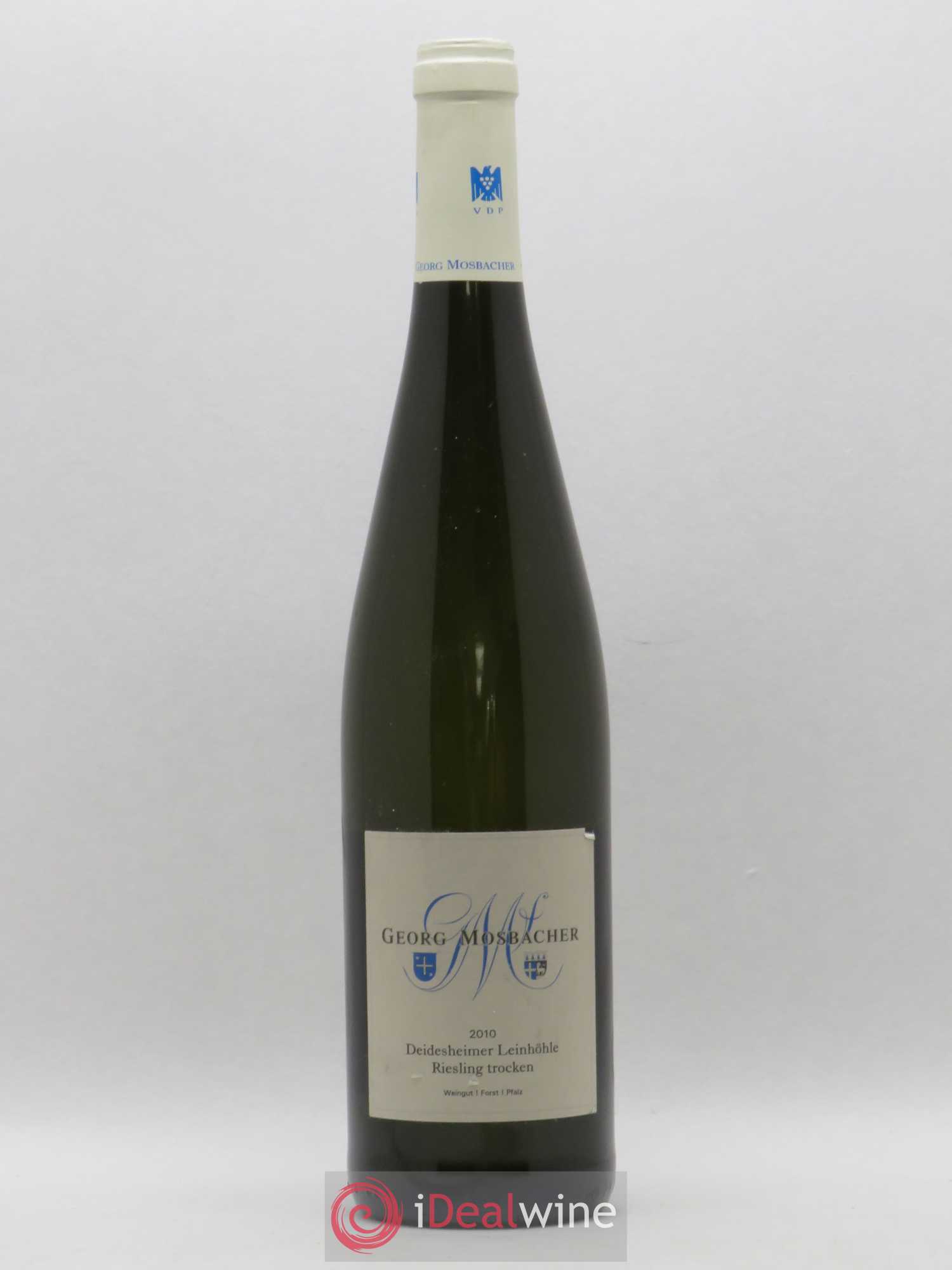 Allemagne Pfalz Georg Mosbacher Deidesheimer Leinhohle Riesling Trocken (sans prix de réserve) 2010 - Posten von 1 Flasche - 0