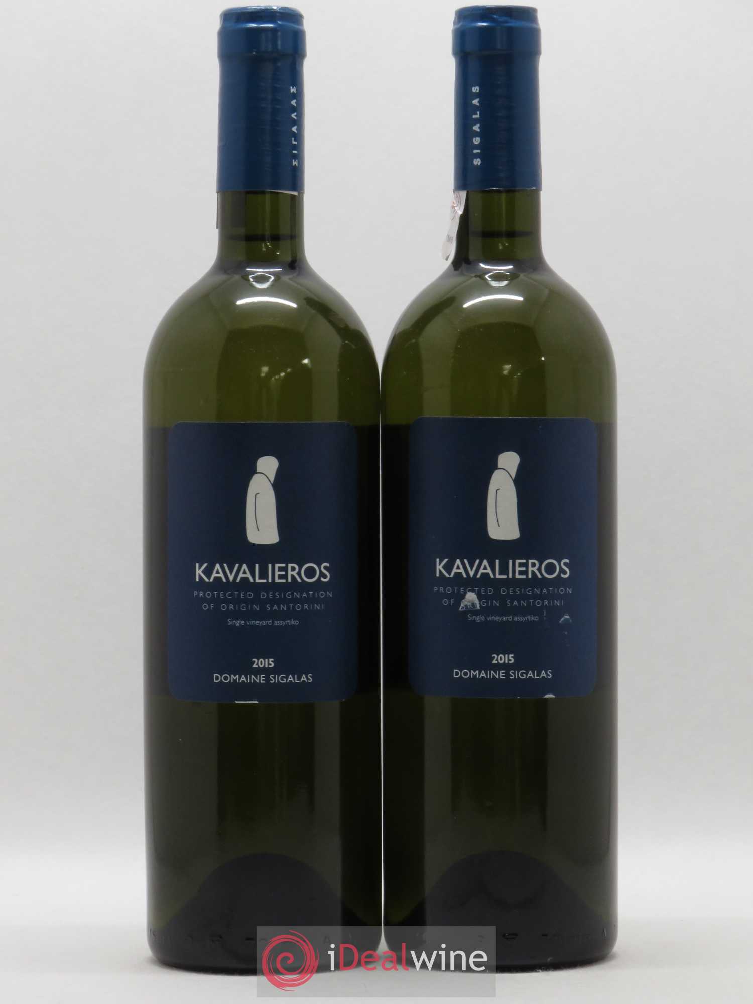 Vins Etrangers Kavalieros Domaine Sigalas Assyrtiko (sans prix de réserve) 2015 - Posten von 2 Flaschen - 0