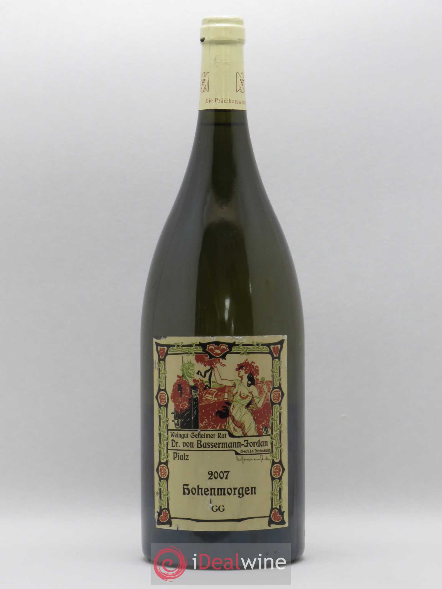 Allemagne Pfalz Deidesheimer Hohenmorgen GG Riesling Trocken Weingut Geheimer Rat Dr. von Bassermann-Jordan (sans prix de réserve) 2007 - Posten von 1 Magnum - 0