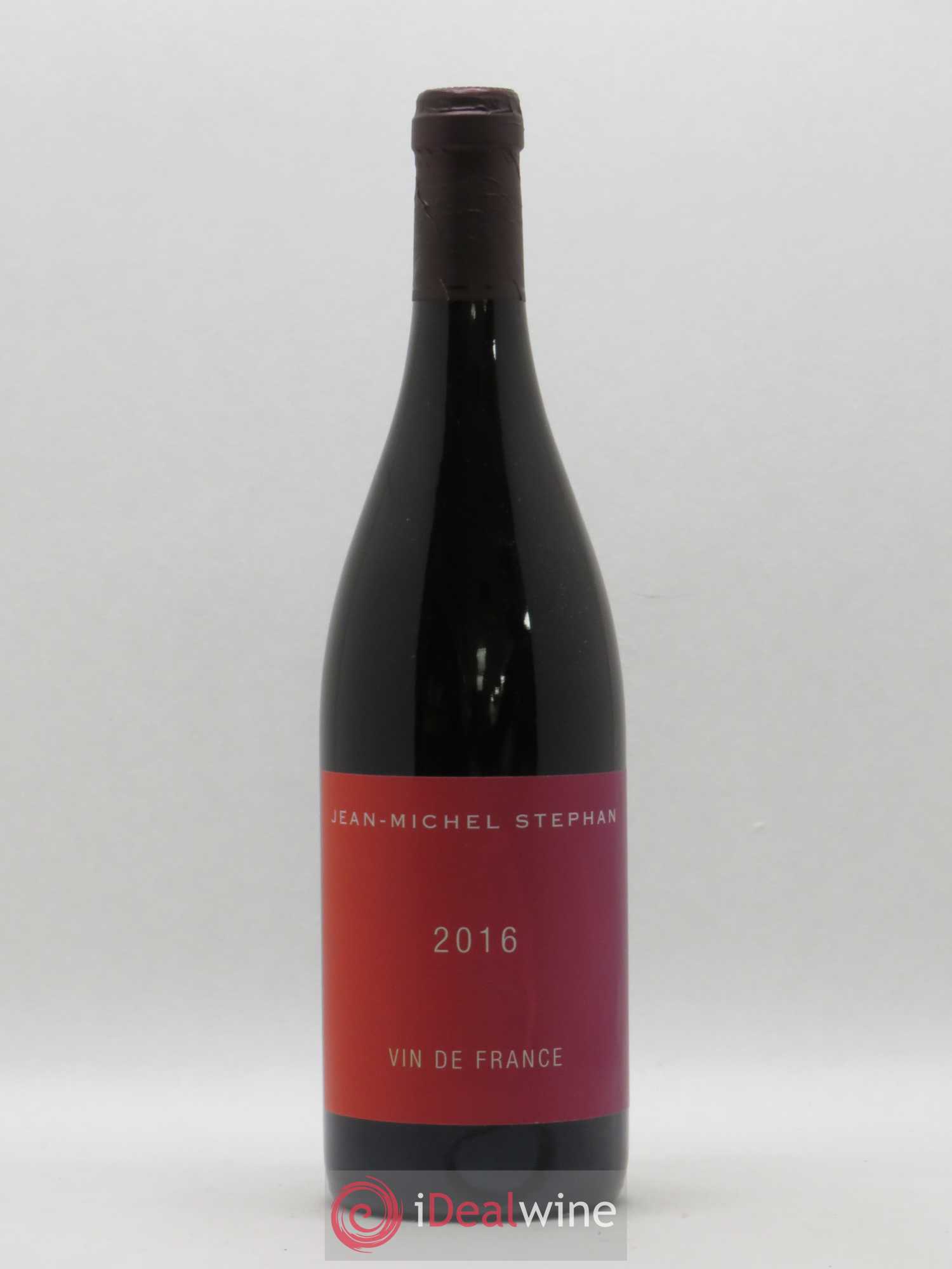 Vin de France Syrah Jean-Michel Stephan (sans prix de réserve) 2016 - Lot de 1 bouteille - 0