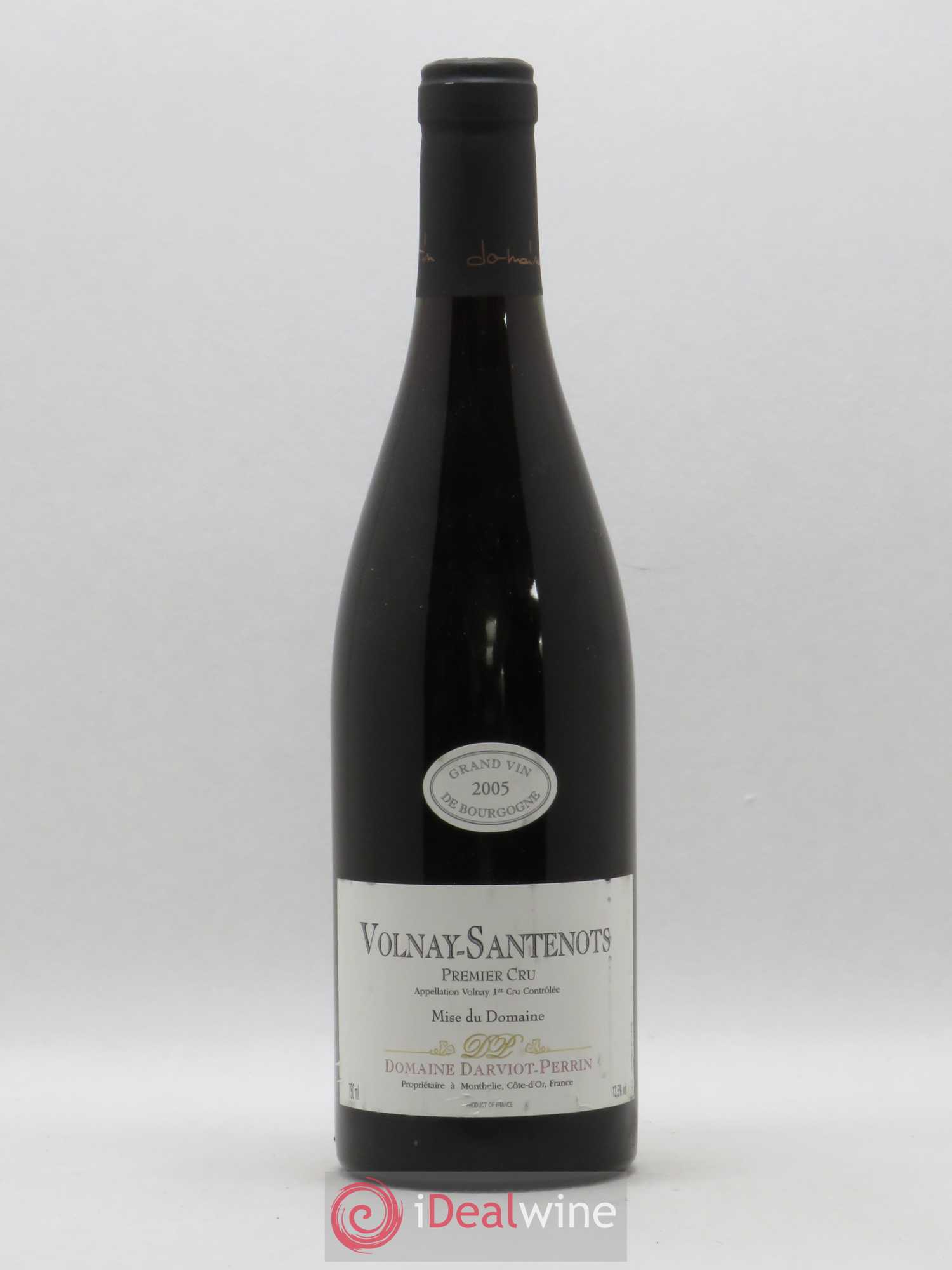 Volnay 1er Cru Santenots Domaine Darviot Perrin (sans prix de réserve) 2005 - Posten von 1 Flasche - 0
