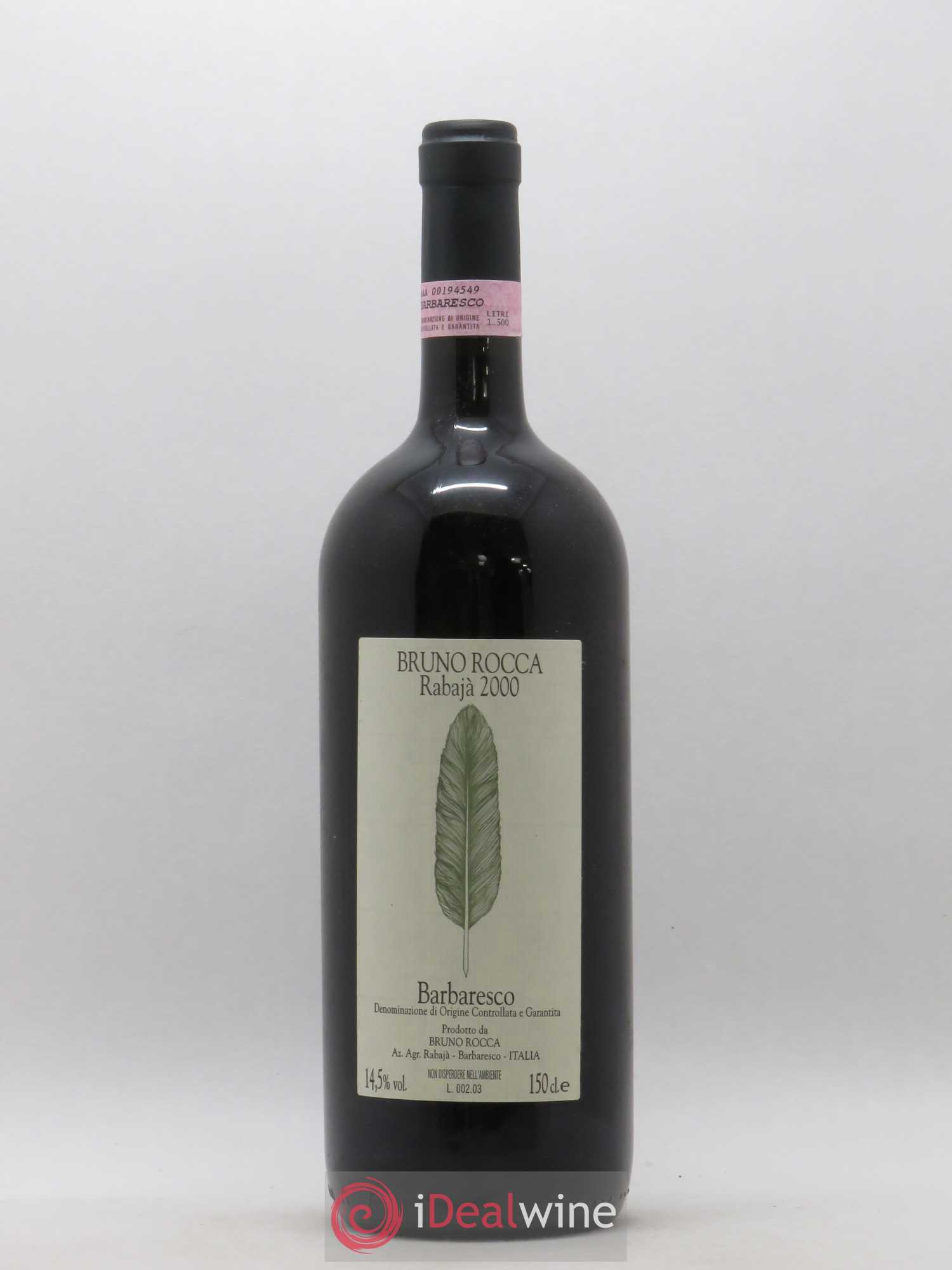 Barbaresco DOCG Rabaja Bruno Rocca (sans prix de réserve) 2000 - Lot de 1 magnum - 0