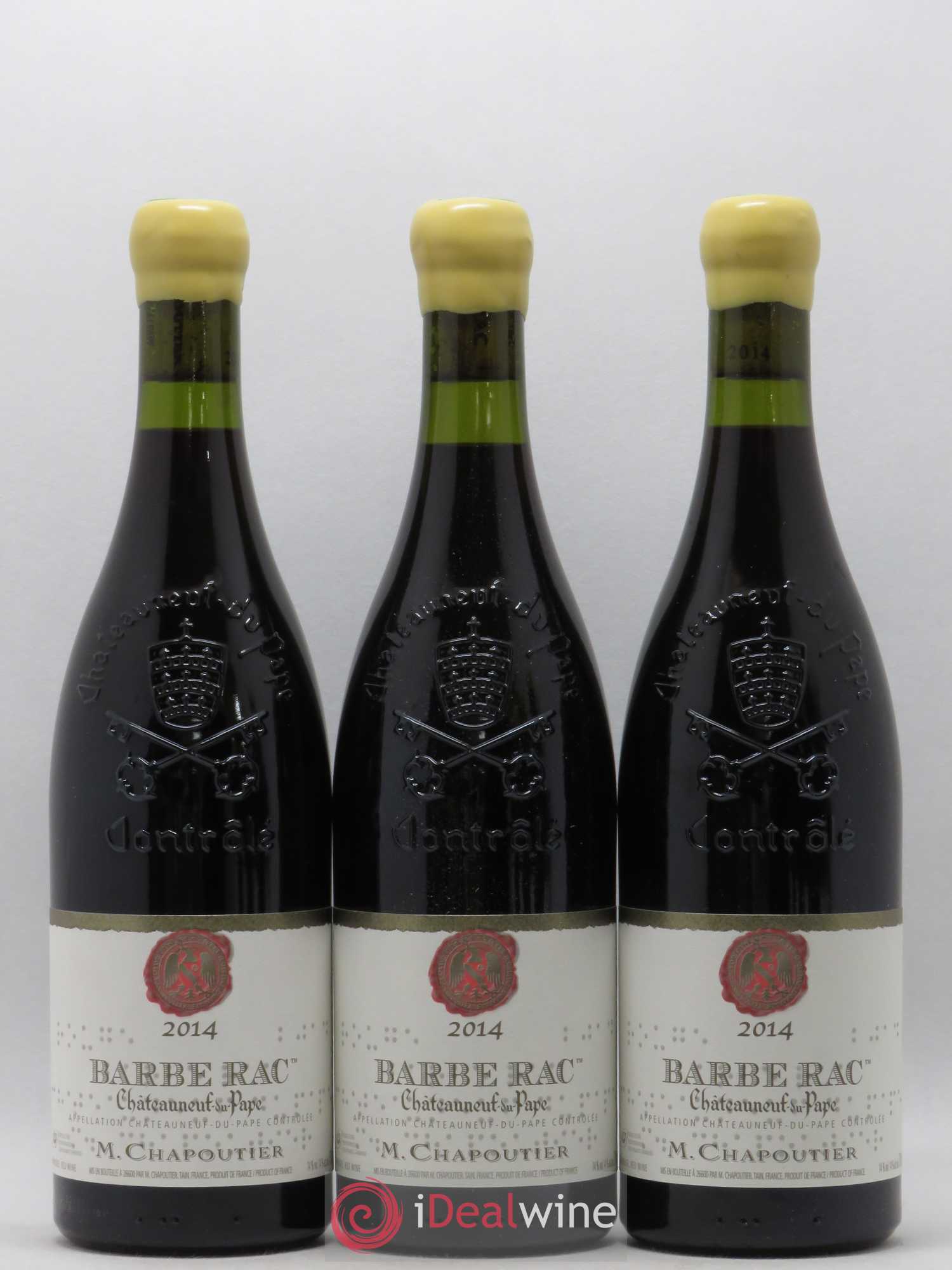 Châteauneuf-du-Pape Barbe Rac Chapoutier (sans prix de réserve) 2014 - Lot de 6 bouteilles - 1