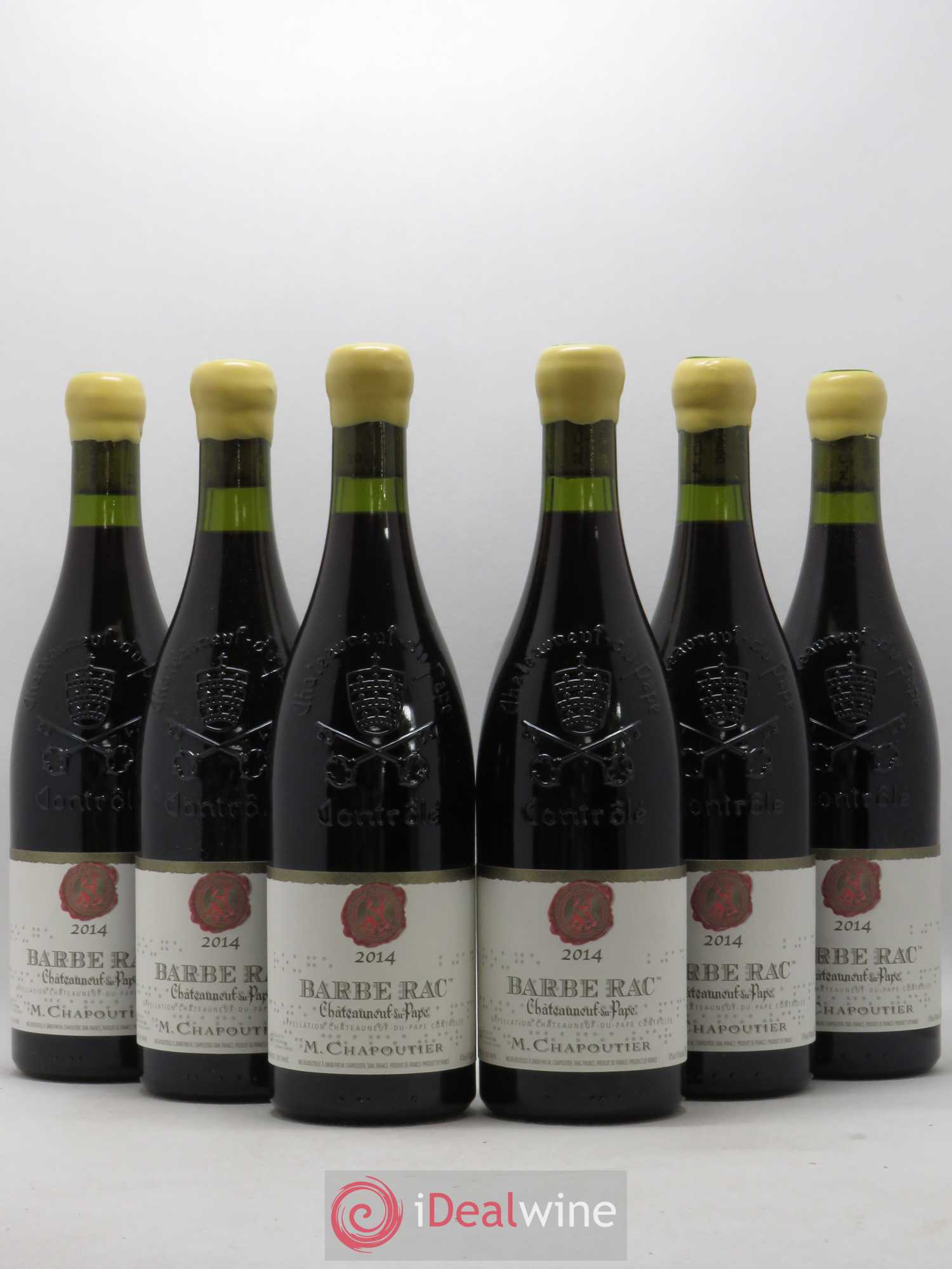Châteauneuf-du-Pape Barbe Rac Chapoutier (sans prix de réserve) 2014 - Lot de 6 bouteilles - 0
