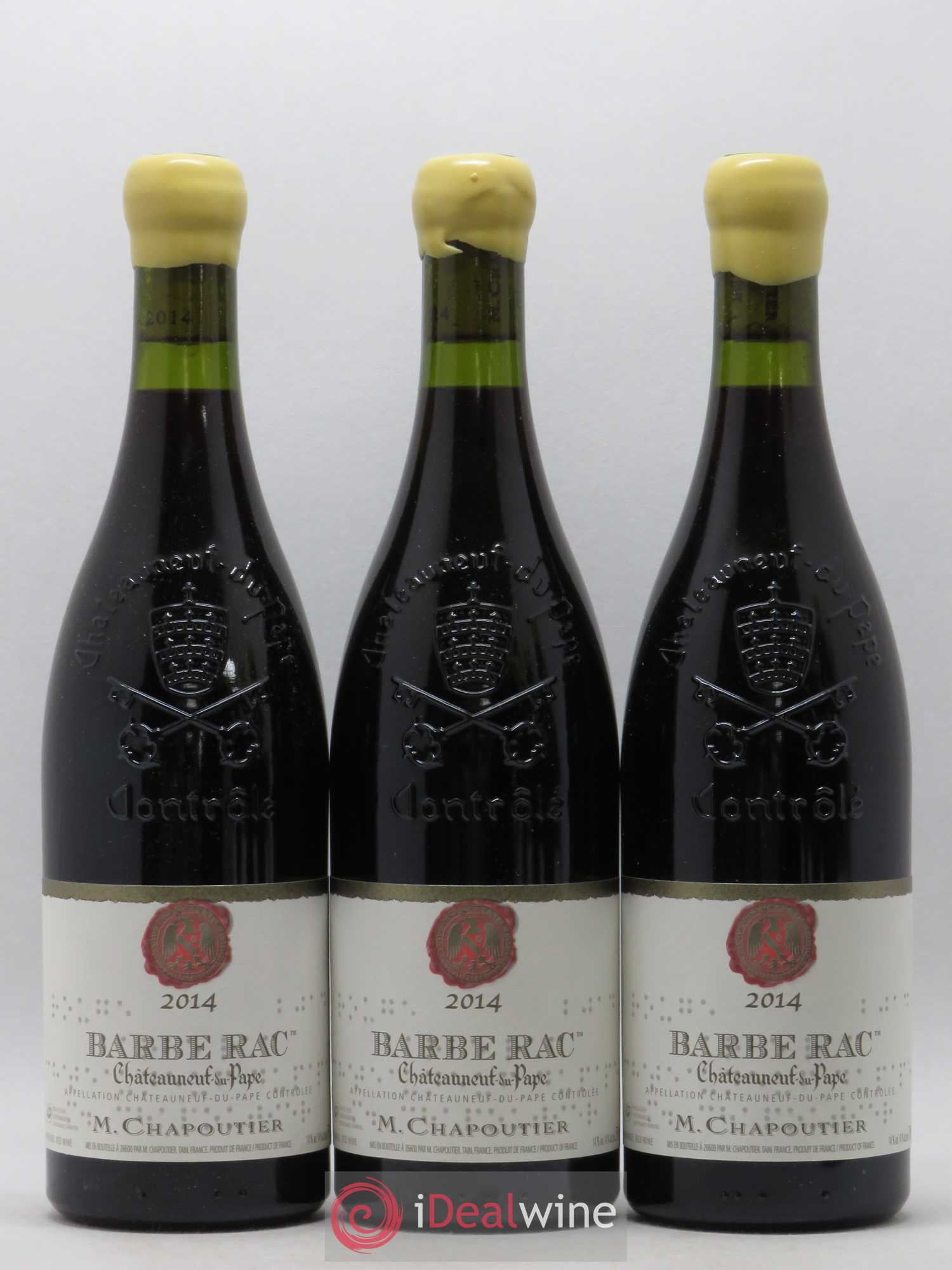 Châteauneuf-du-Pape Barbe Rac Chapoutier (sans prix de réserve) 2014 - Lot de 6 bouteilles - 1