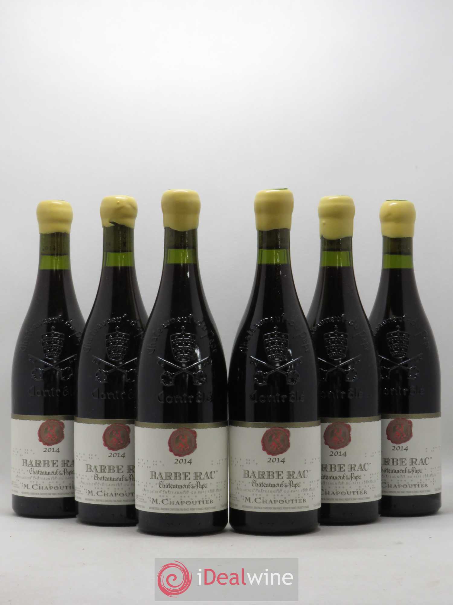 Châteauneuf-du-Pape Barbe Rac Chapoutier (sans prix de réserve) 2014 - Lot de 6 bouteilles - 0