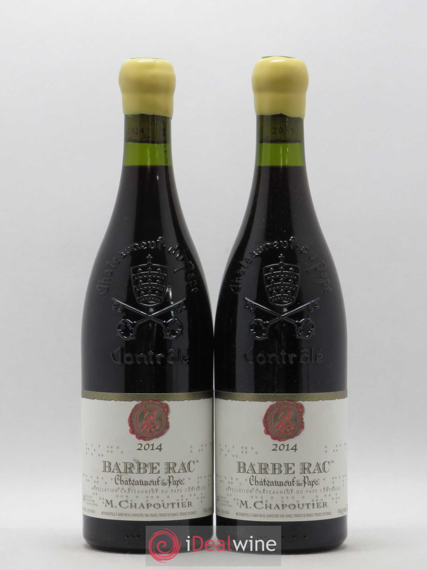Châteauneuf-du-Pape Barbe Rac Chapoutier (sans prix de réserve) 2014 - Lot de 2 bouteilles - 0