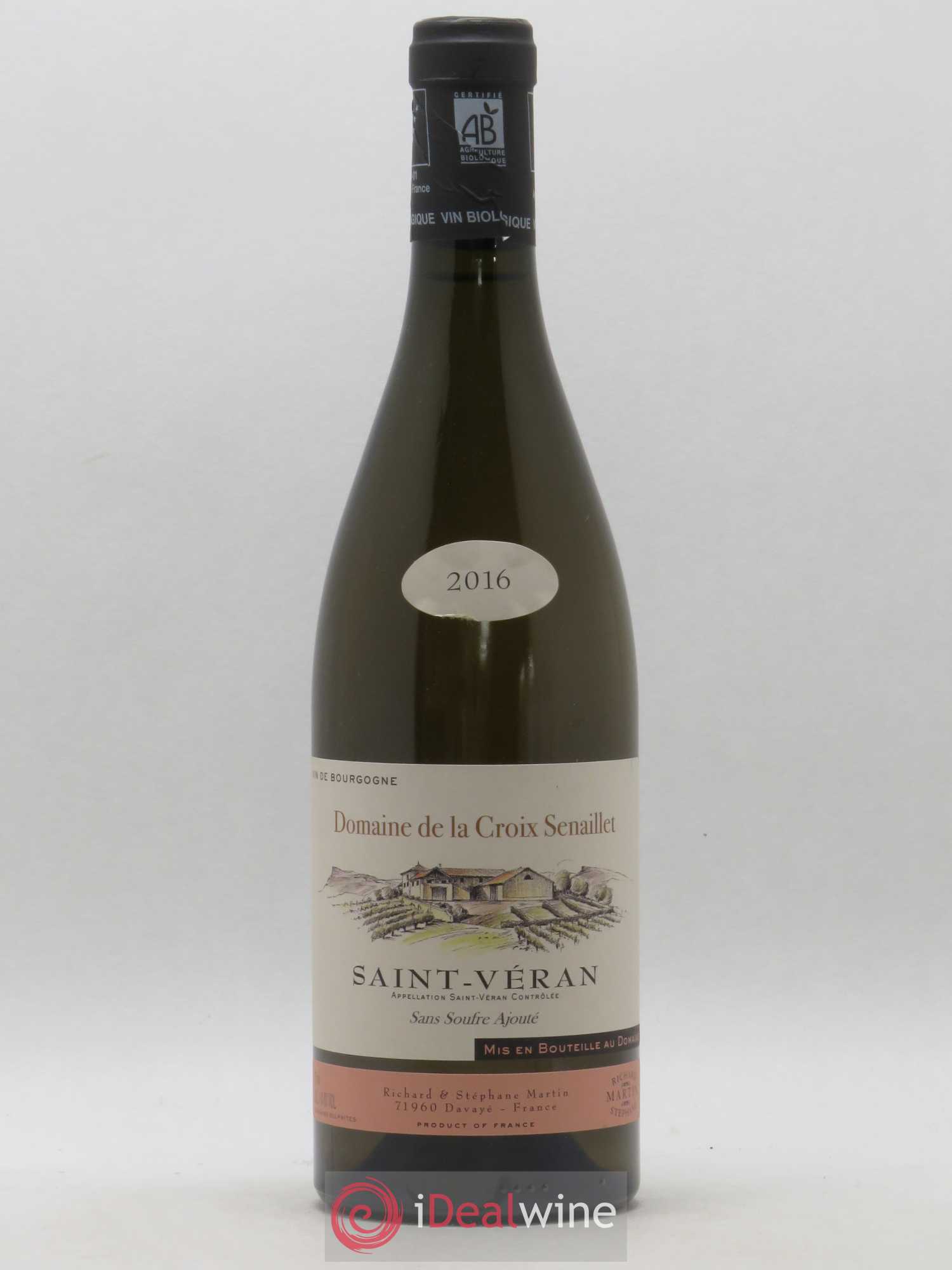 Saint-Véran Sans Souffre Domaine De La Croix Senaillet (sans prix de réserve) 2016 - Posten von 1 Flasche - 0