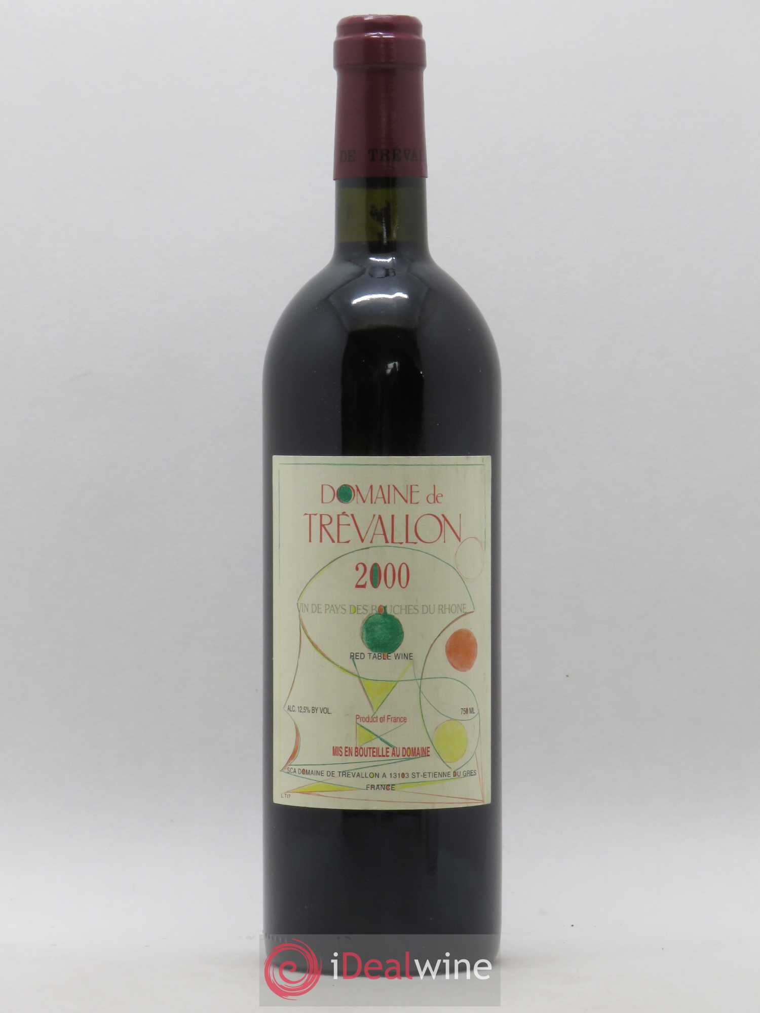 VDP Bouches du Rhône Trévallon (Domaine de) Eloi Dürrbach (sans prix de réserve) 2000 - Lot de 1 bouteille - 0