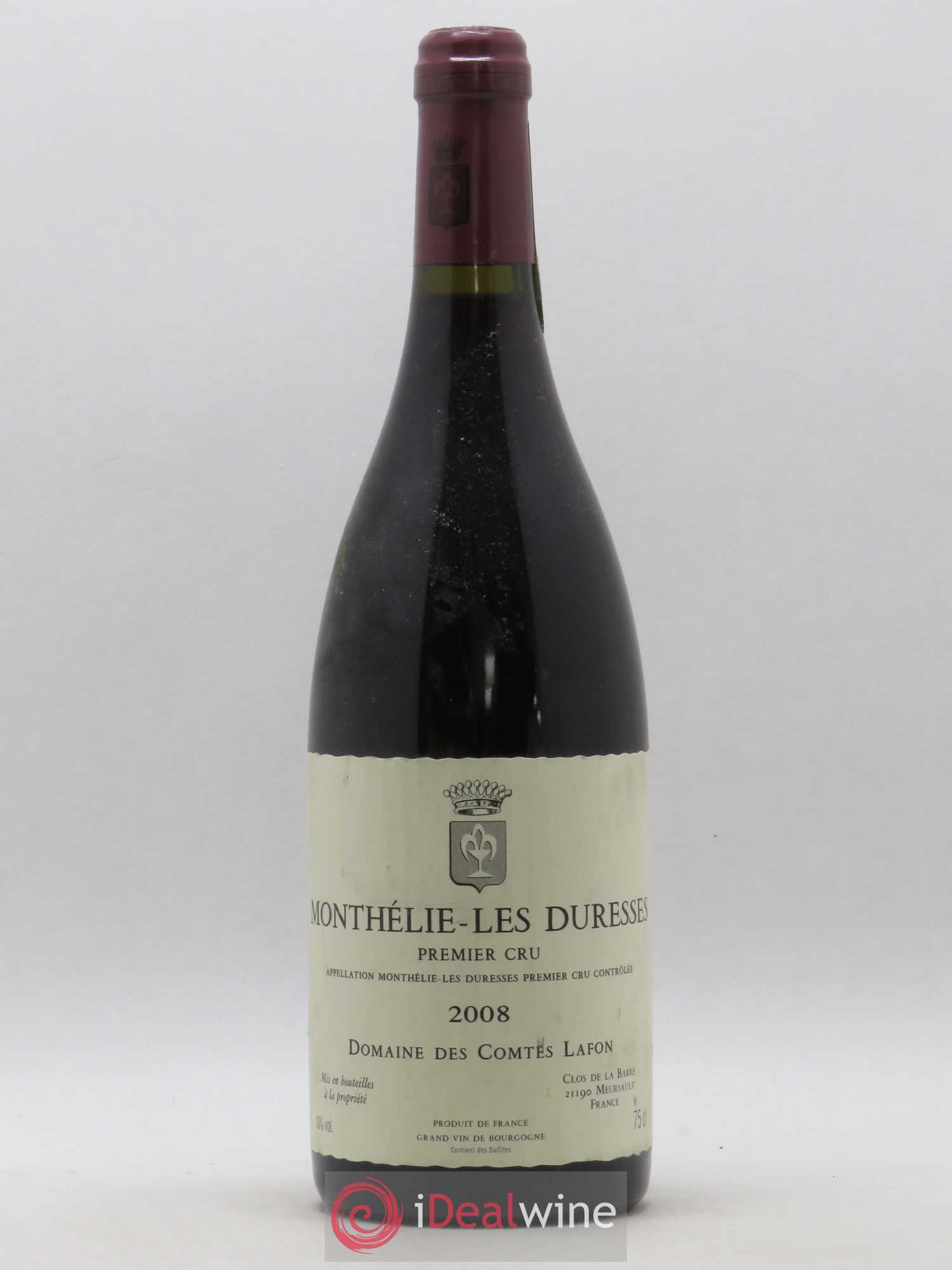 Monthélie 1er Cru Les Duresses Comtes Lafon (Domaine des) (sans prix de réserve) 2008 - Posten von 1 Flasche - 0