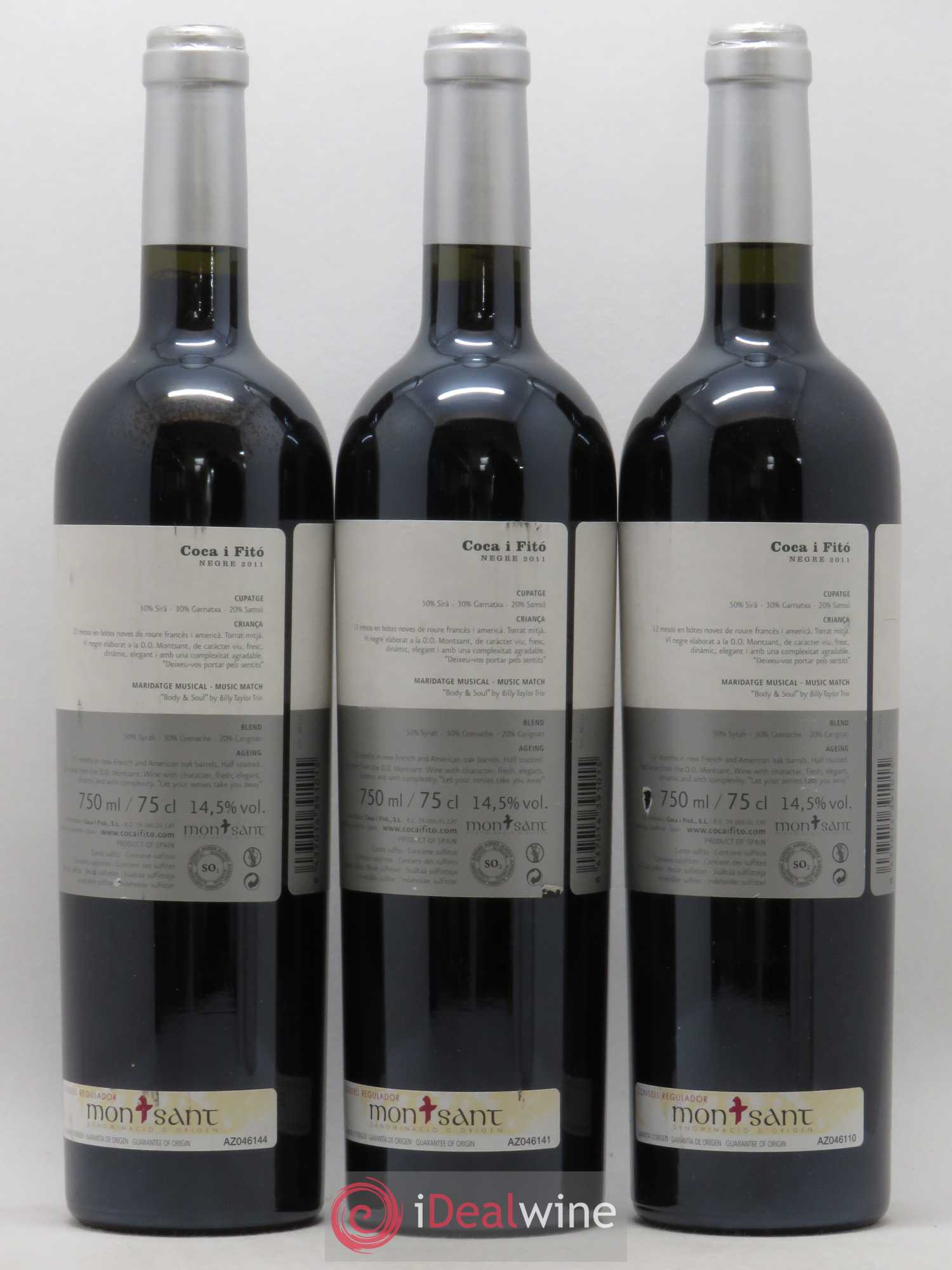 Montsant DO Crianza Coca I Fito (sans prix de réserve) 2011 - Posten von 3 Flaschen - 1
