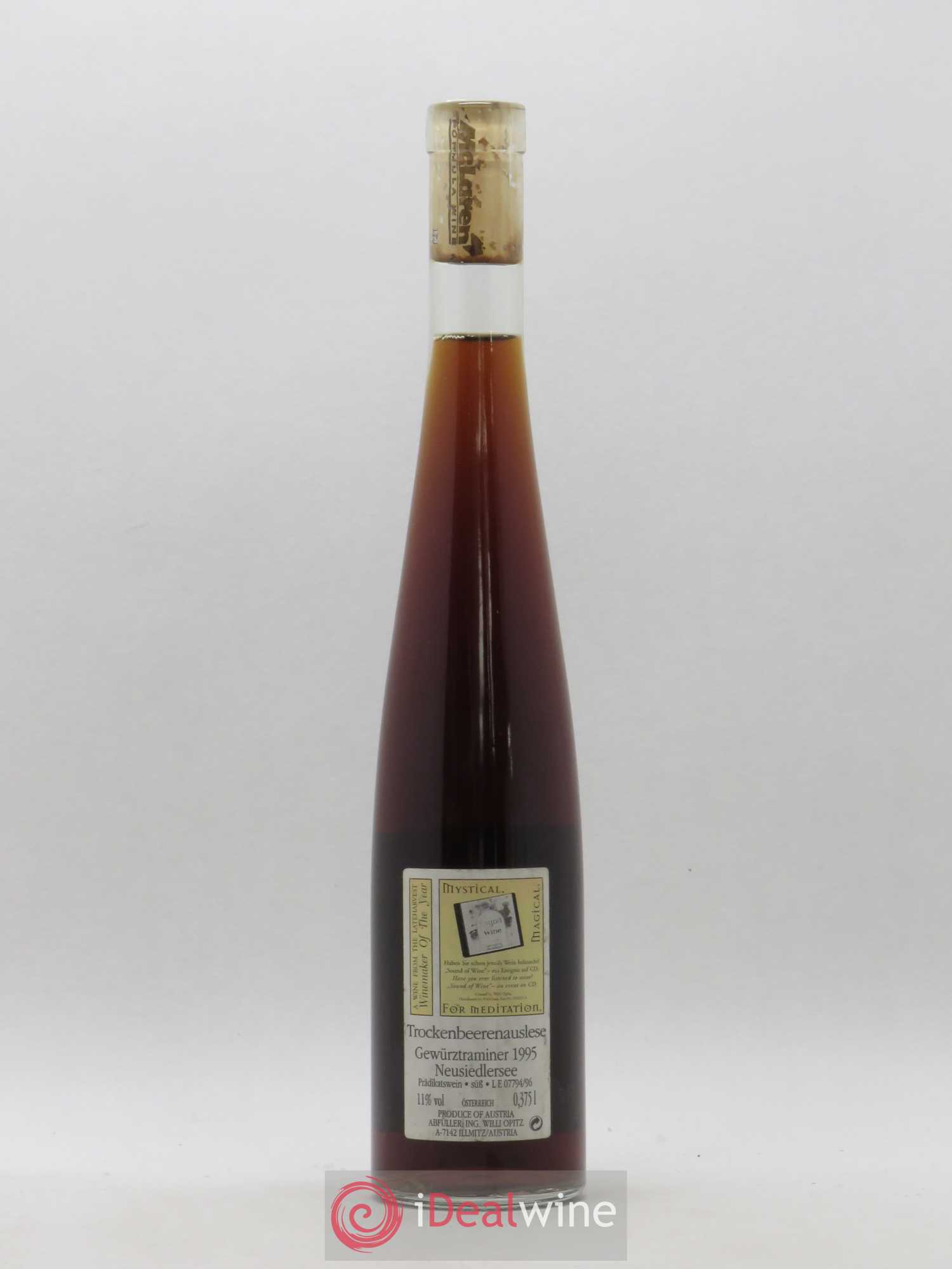 Autriche Neusiedlersee Gewurztraminer Trockenbeerenauslese Willi Opitz (sans prix de réserve) 1996 - Posten von 1 Demi-Flasche - 1