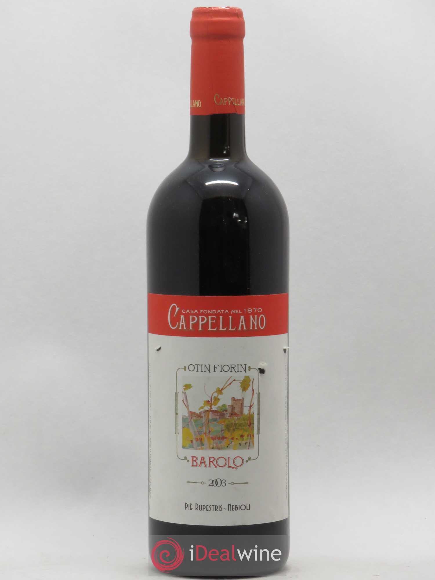 Barolo DOCG Cappellano 2003 - Lot de 1 bouteille - 0