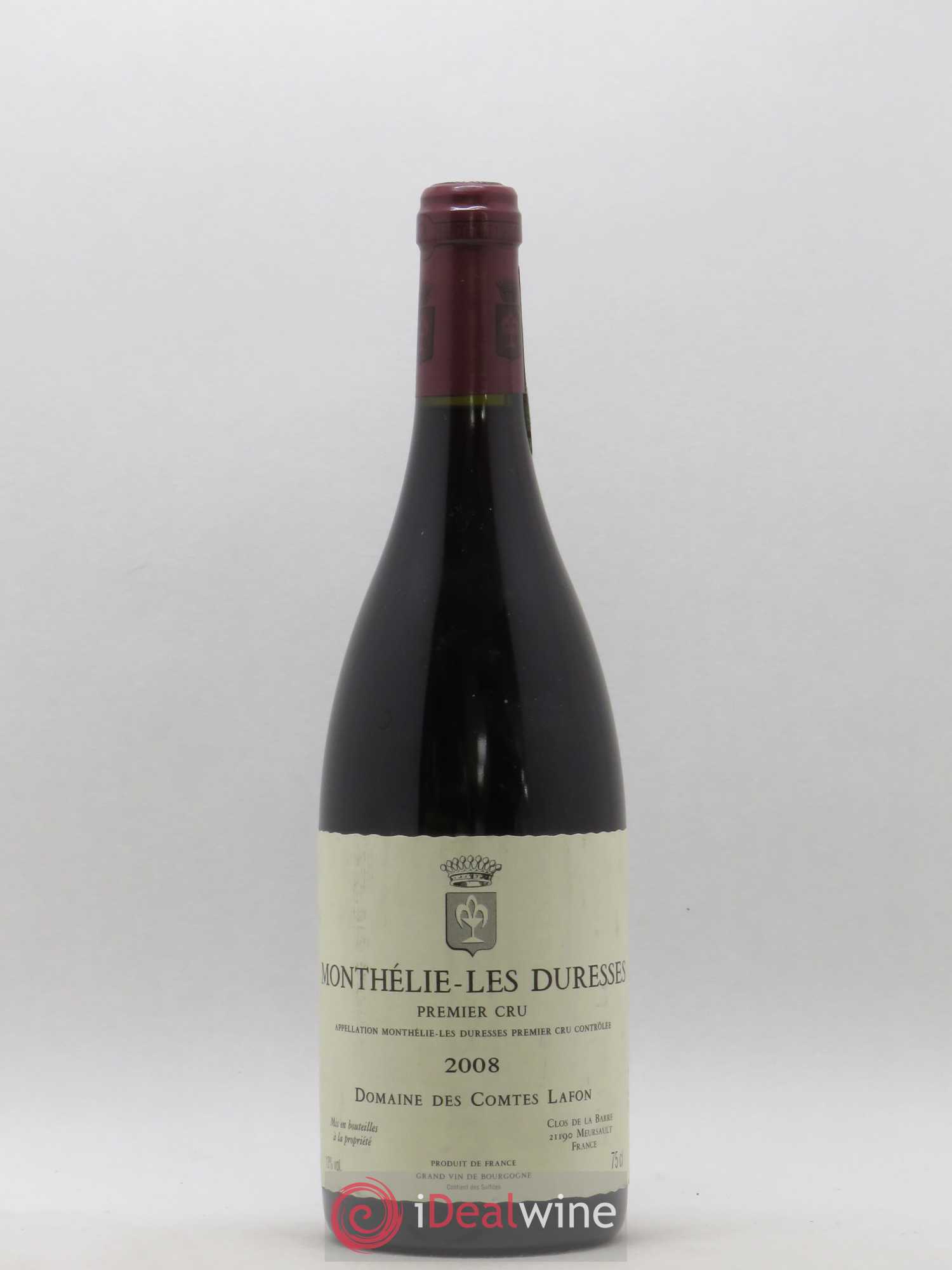Monthélie 1er Cru Les Duresses Comtes Lafon (Domaine des) (sans prix de réserve) 2008 - Posten von 1 Flasche - 0