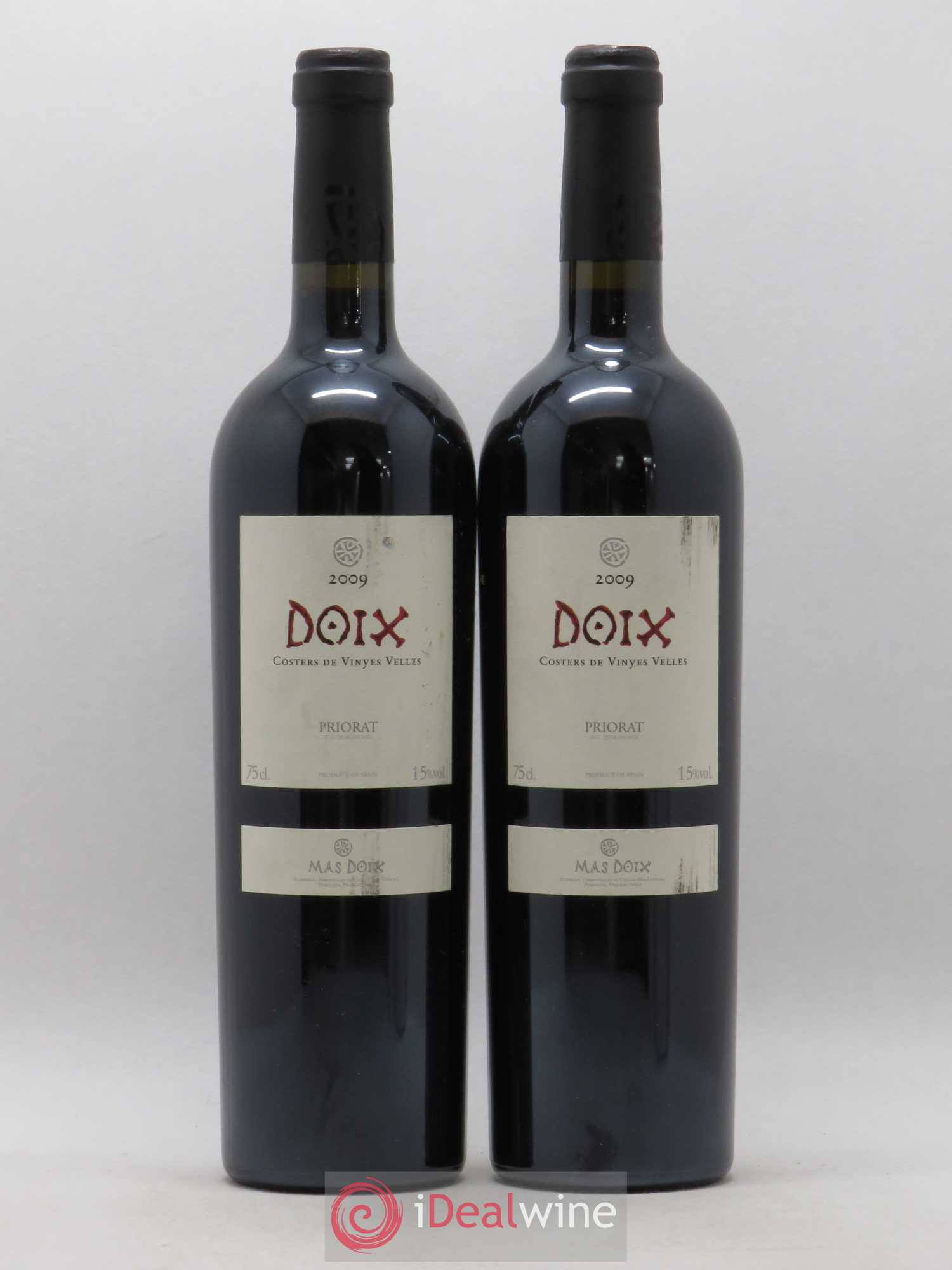 Priorat DOCA Doix Costers De Vinyes Velles Mas Doix (sans prix de réserve) 2009 - Posten von 2 Flaschen - 0