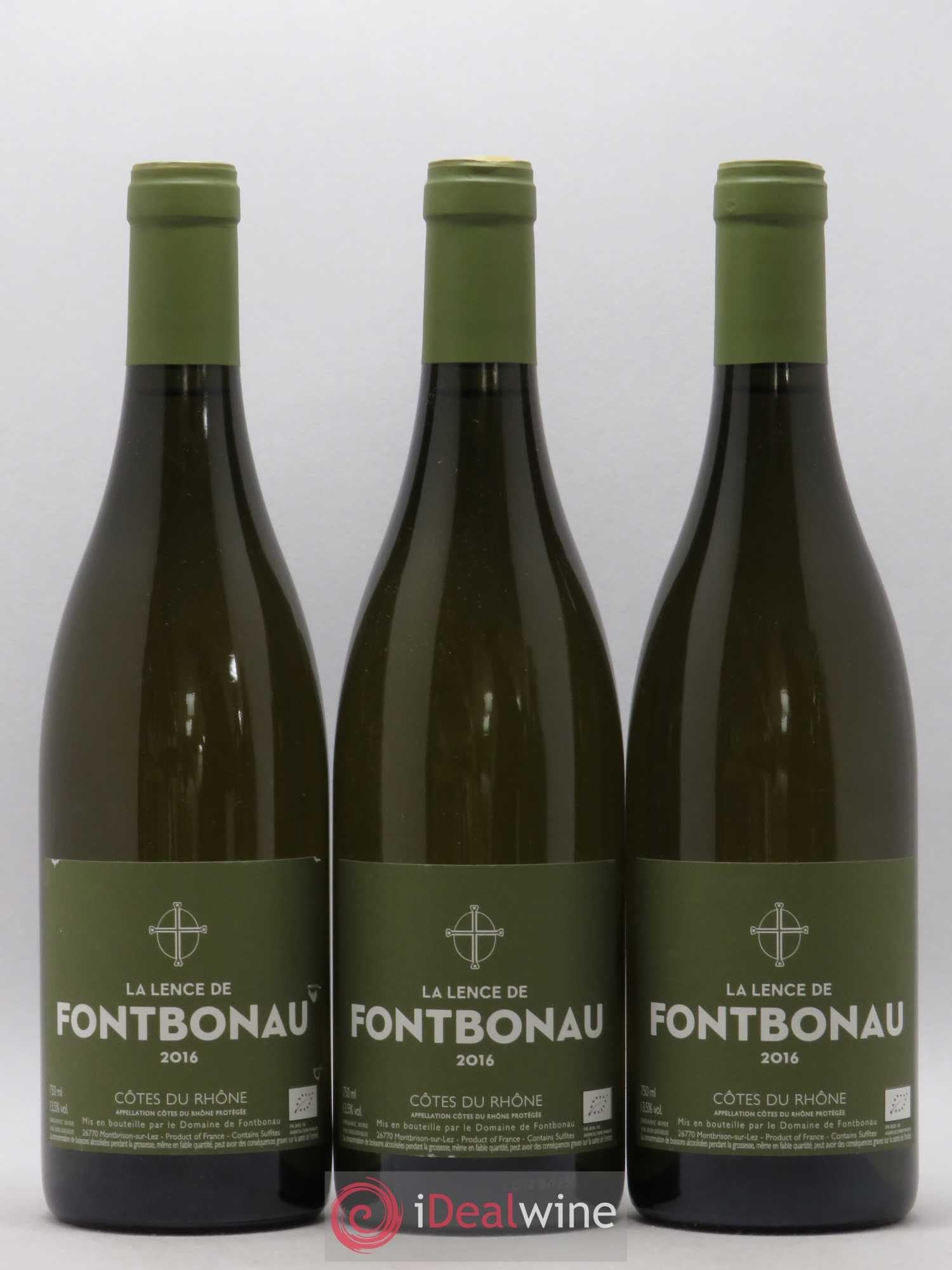Côtes-du-Rhône La Lence De Fontbonau (sans prix de réserve) 2016 - Posten von 5 Flaschen - 1