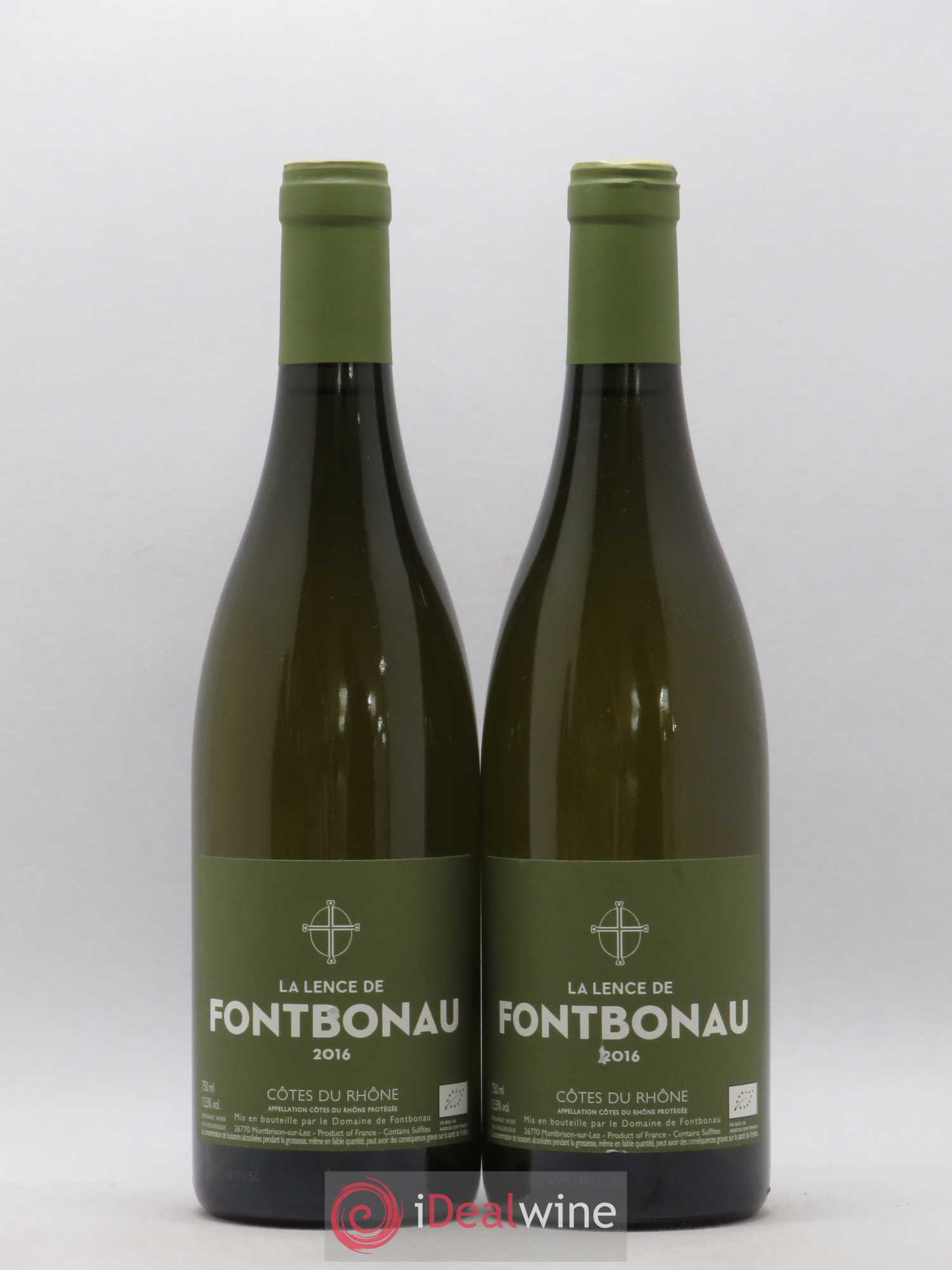 Côtes-du-Rhône La Lence De Fontbonau (sans prix de réserve) 2016 - Posten von 5 Flaschen - 2