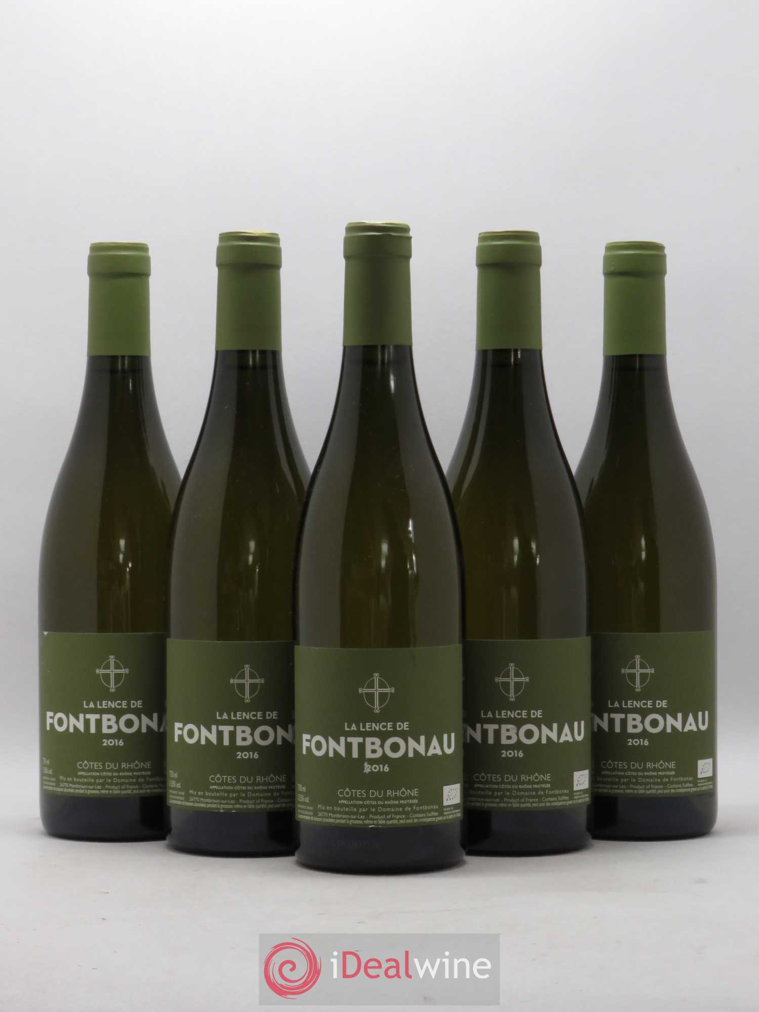 Côtes-du-Rhône La Lence De Fontbonau (sans prix de réserve) 2016 - Posten von 5 Flaschen - 0