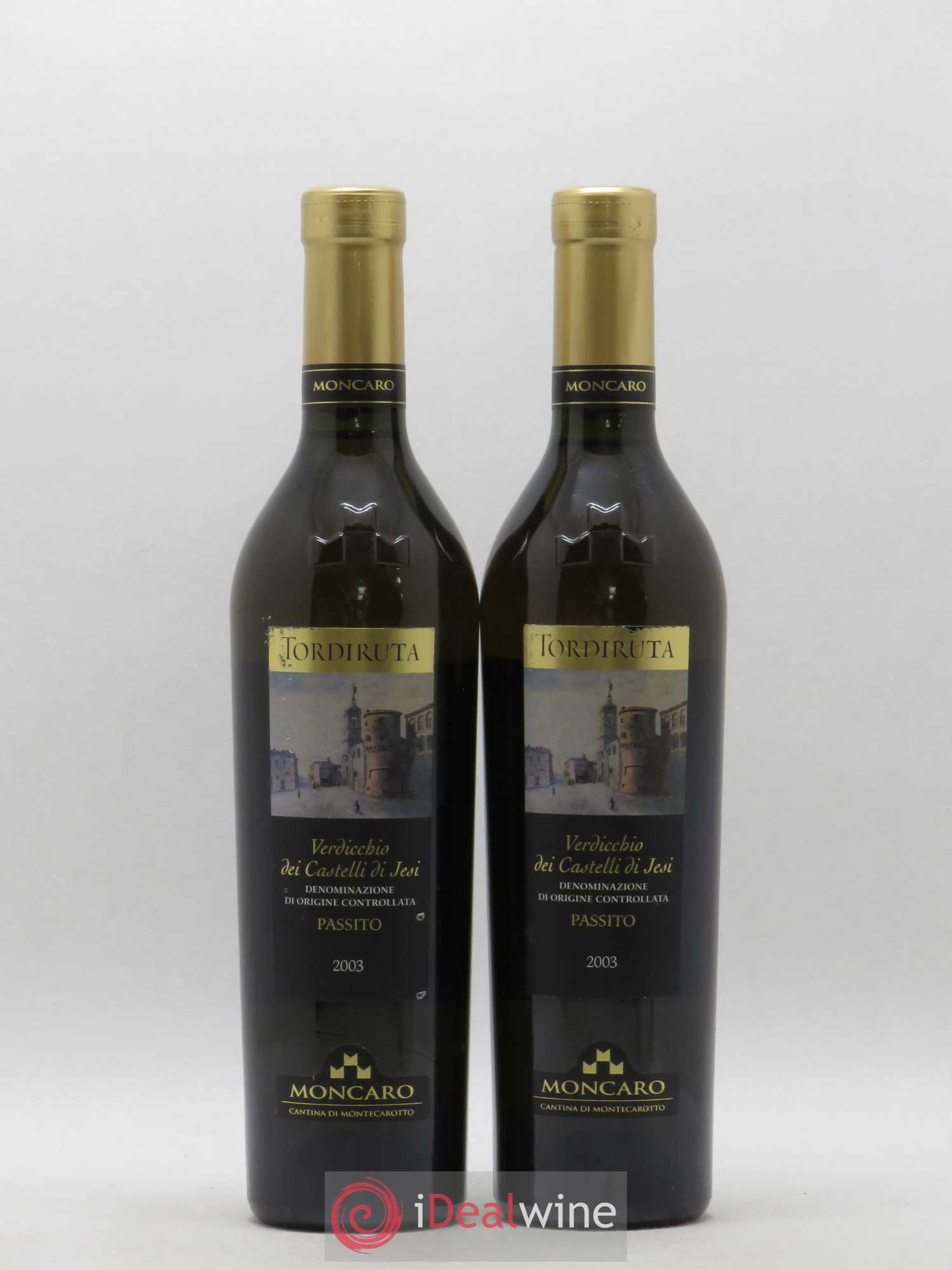 Italie Verdicchio dei Castelli di Jesi Passito DOC Tordiruta Moncaro 50cl (sans prix de réserve) 2003 - Lotto di 2 bottiglie - 0