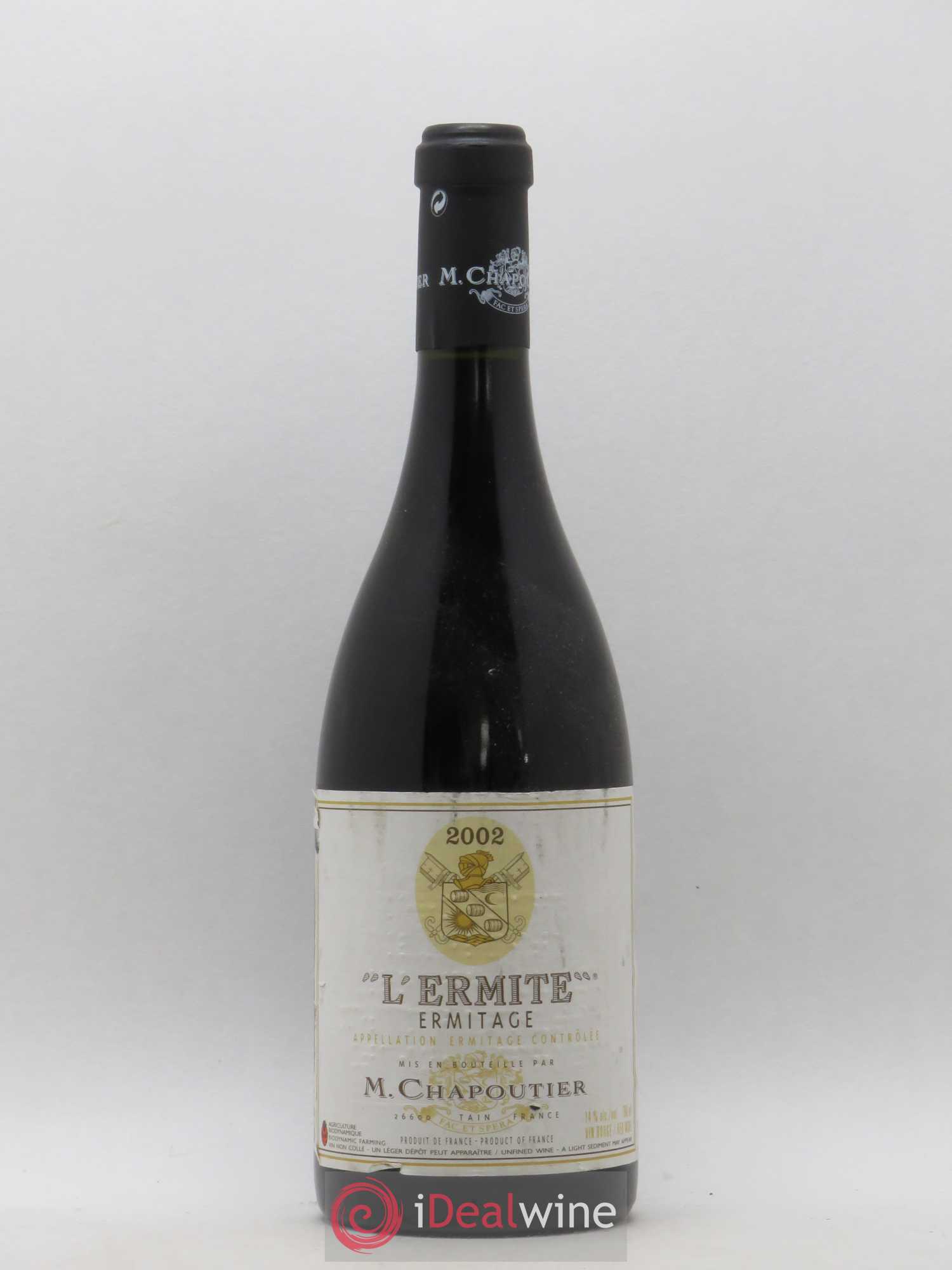 Hermitage Ermitage l'Ermite Chapoutier (sans prix de réserve) 2002 - Lot de 1 bouteille - 0
