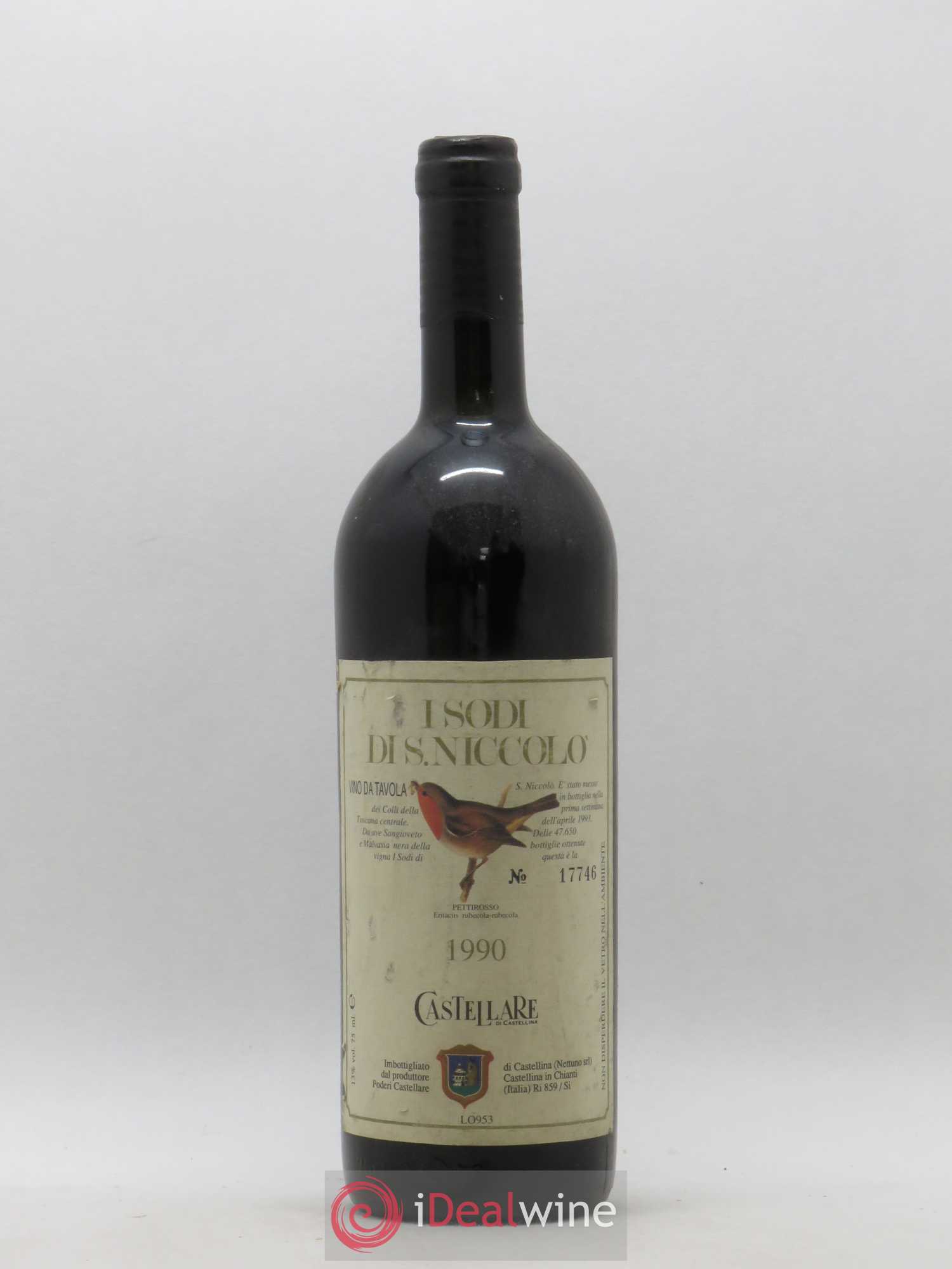 Italie Vino da Tavola i Sodi di S.Niccolo Castellare (sans prix de réserve) 1990 - Posten von 1 Flasche - 0