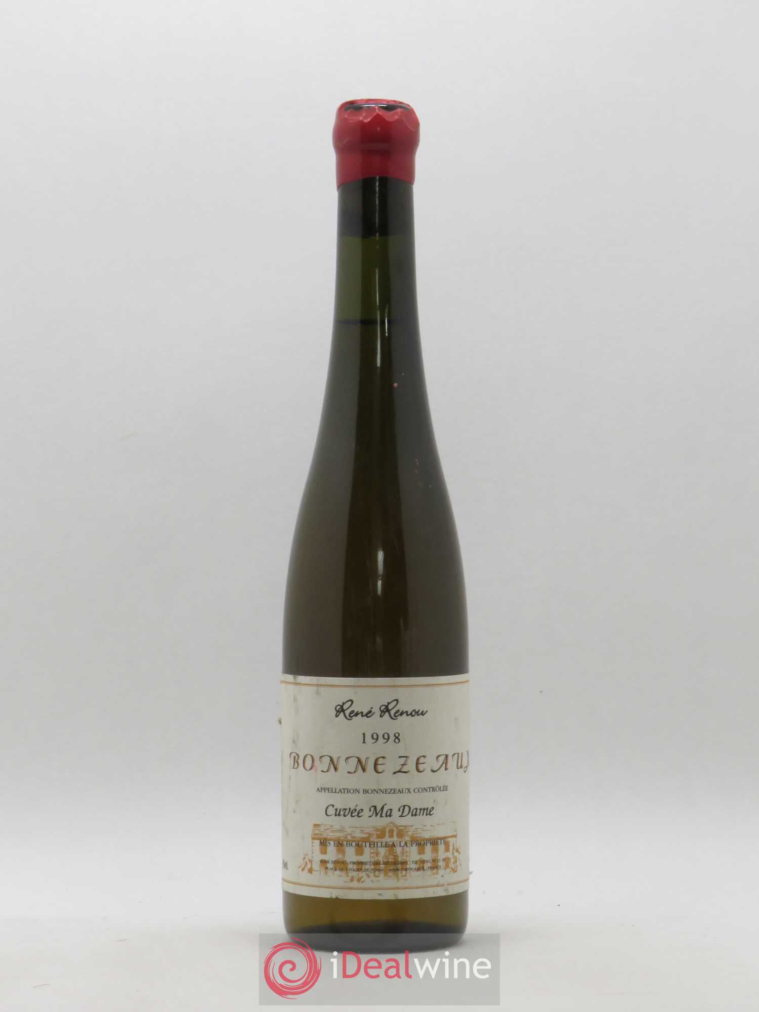Bonnezeaux Cuvée Ma Dame Renou 50cl (sans prix de réserve) 1998 - Posten von 1 Flasche - 0