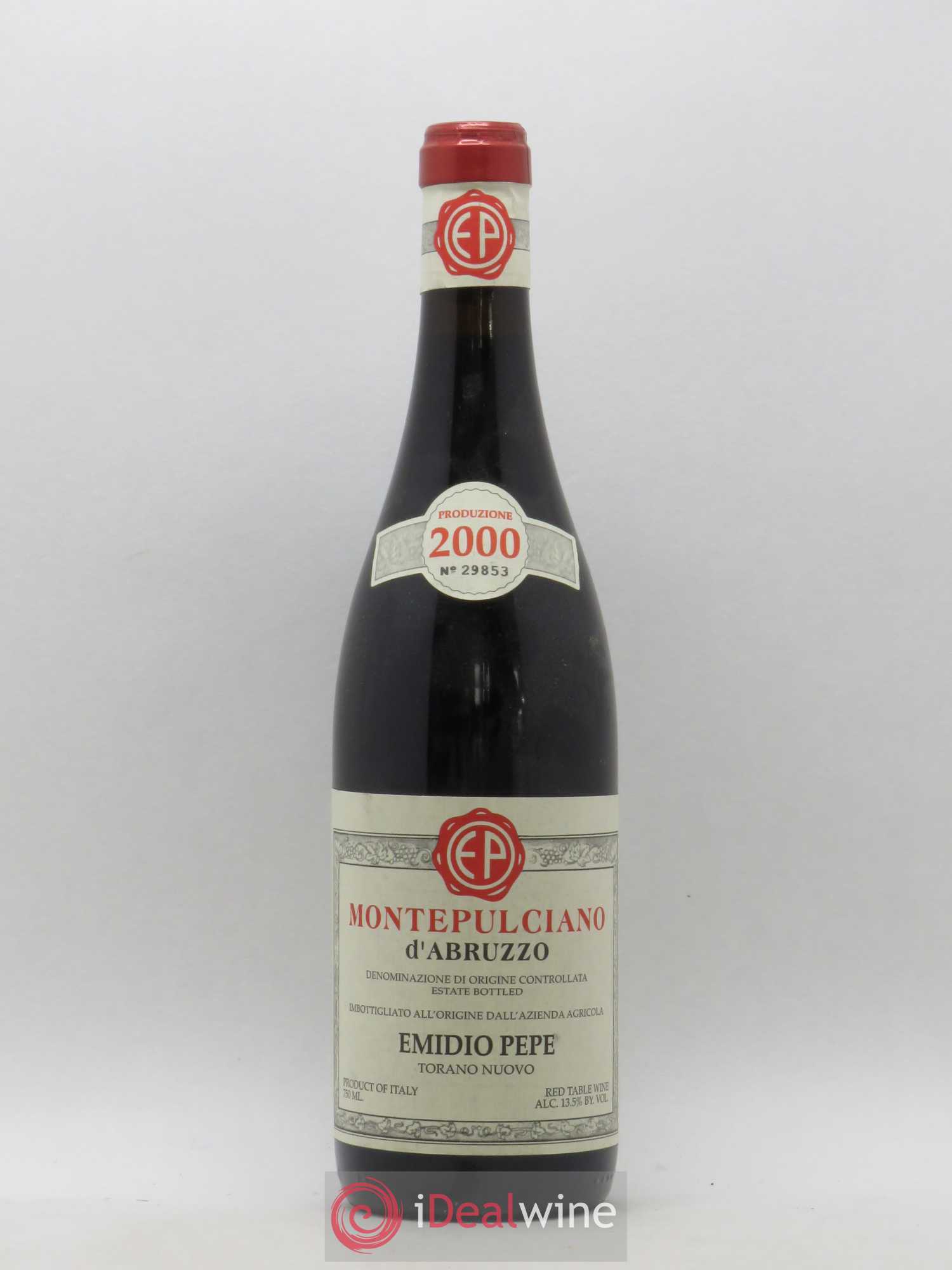 Montepulciano d'Abruzzo DOC Riserva Vecchie Viti Emidio Pepe (sans prix de réserve) 2000 - Lot de 1 bouteille - 0