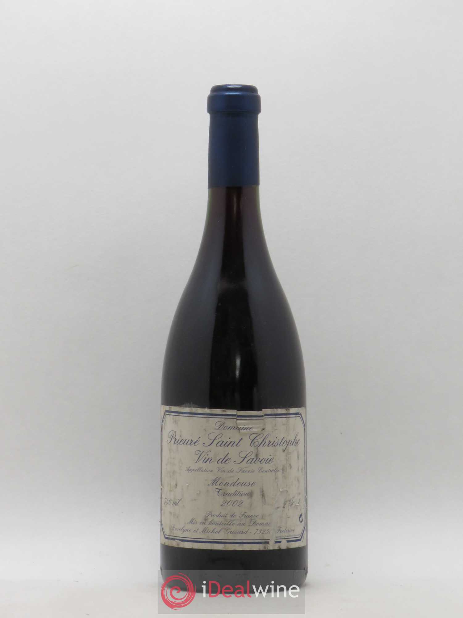 Vin de Savoie Mondeuse Tradition Prieuré St Christophe (sans prix de réserve) 2002 - Posten von 1 Flasche - 0
