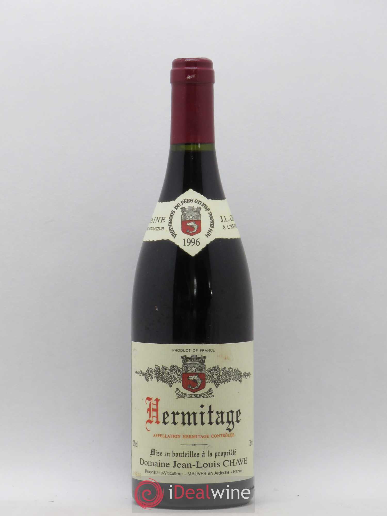 Hermitage Jean-Louis Chave (sans prix de réserve) 1996 - Lot de 1 bouteille - 0