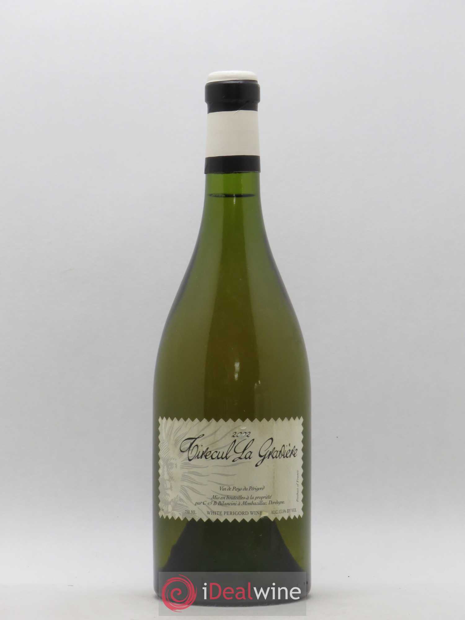 Sud-Ouest Vin de Pays du Perigord Tirecul La Graviere Bilancini (sans prix de réserve) 2002 - Posten von 1 Flasche - 0