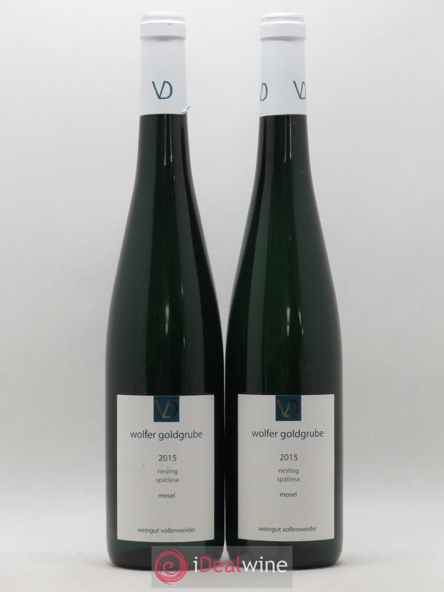 Allemagne Mosel-Saar Riesling Spatlese Wolfer Goldgrube Vollenweider 2015 - Posten von 2 Flaschen - 0