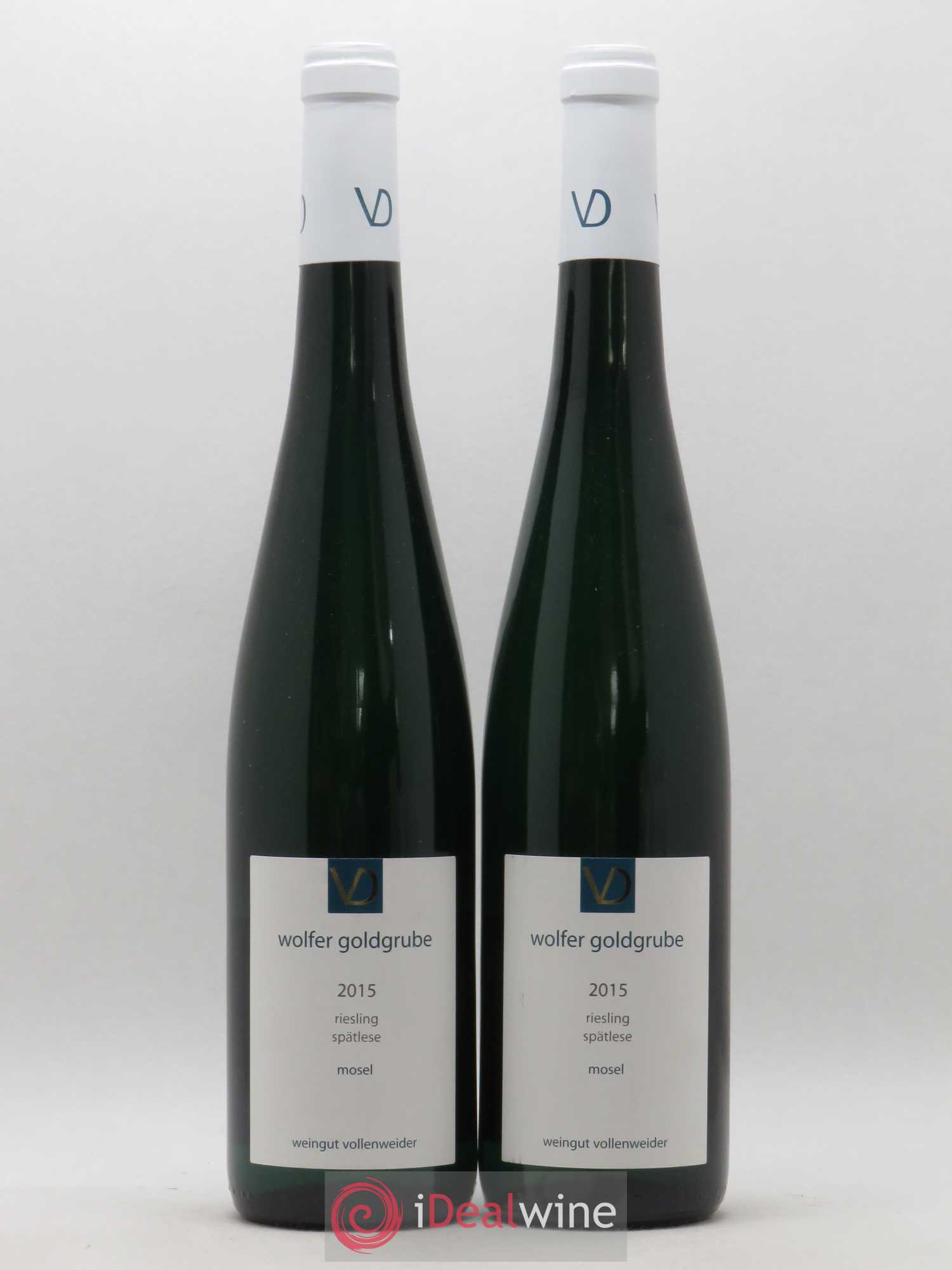 Allemagne Mosel-Saar Riesling Spatlese Wolfer Goldgrube Vollenweider (sans prix de réserve) 2015 - Posten von 2 Flaschen - 0