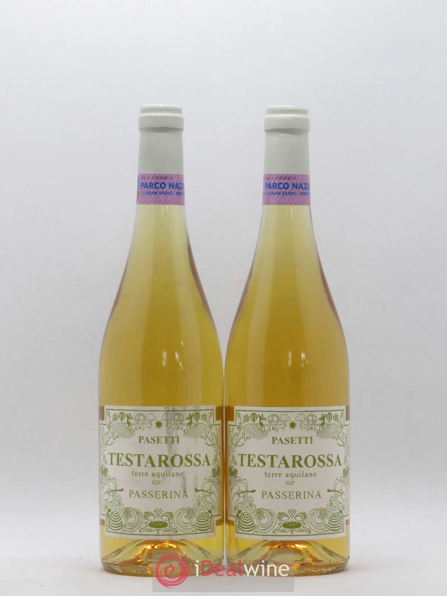 Italie Passerina IGP Testarossa Terre Aquilane Passetti (sans prix de réserve) (sans prix de réserve) 2015 - Posten von 2 Flaschen - 0